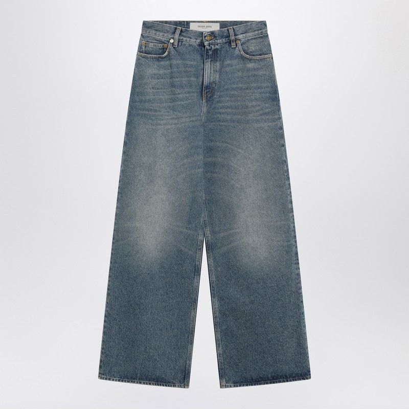 Golden Goose Blue Washed Wide-Leg Jeans