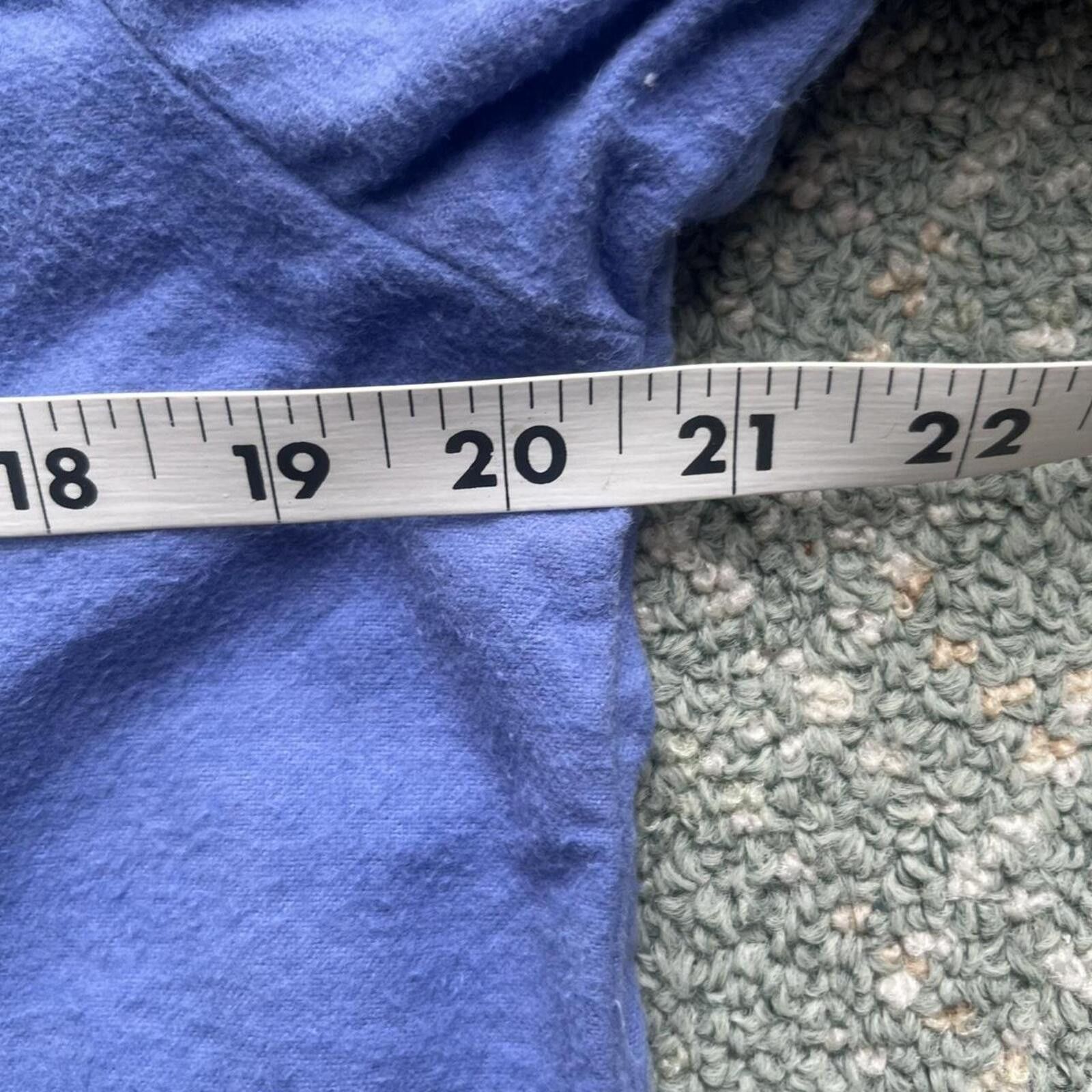 L.L. Bean 1990's L.L. Bean Women's M Blue Button Down Cotton Jacket Size L / US 10 / IT 46 - 5 Thumbnail