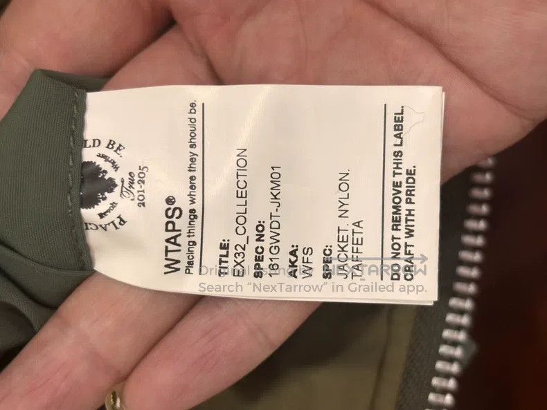 Wtaps Wtaps Green military bag cotton jacket Size US M / EU 48-50 / 2 - 7 Thumbnail