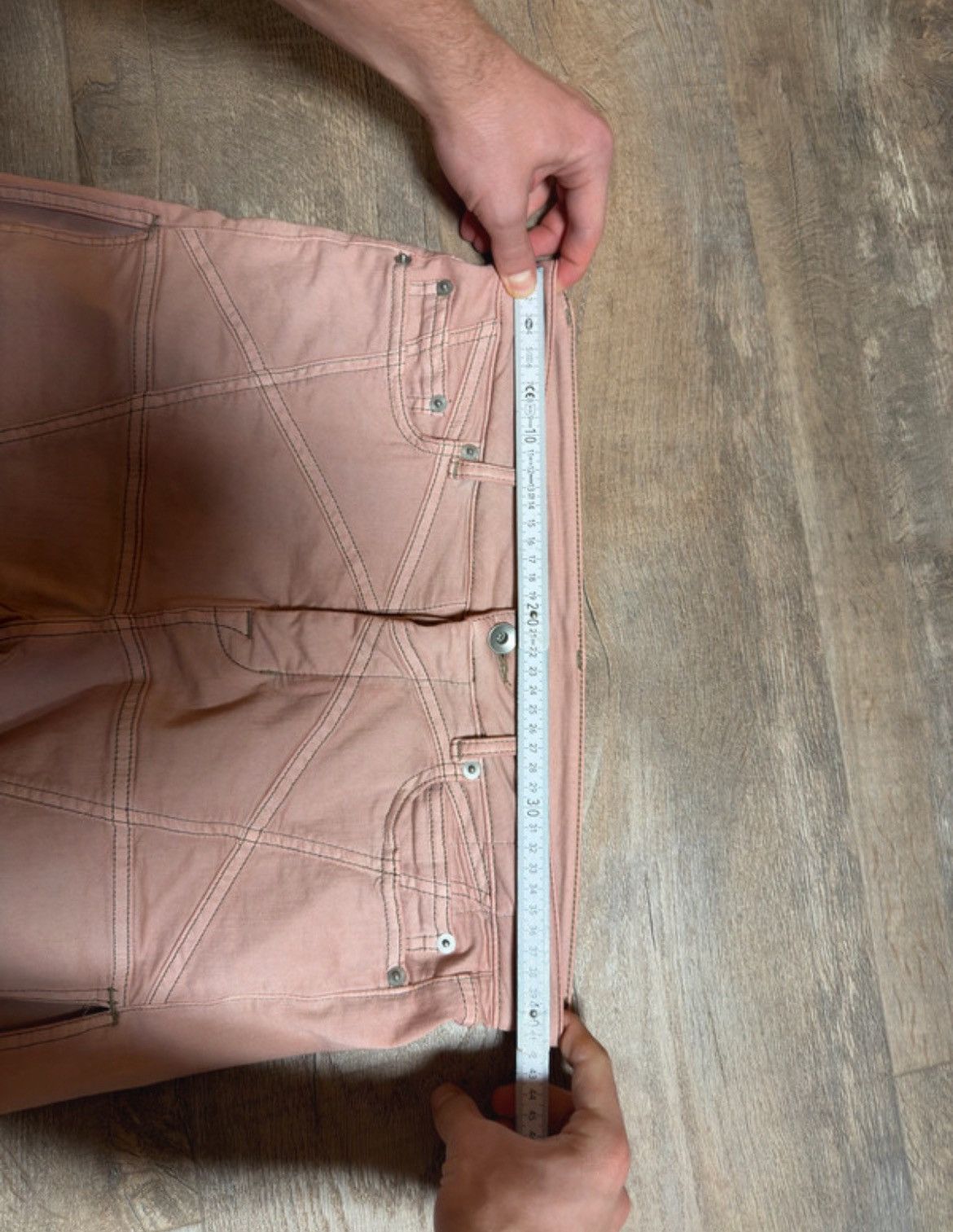 Rick Owens NEW Rick Owens Pentagram denim Shorts pink Size US 27 - 9 Thumbnail