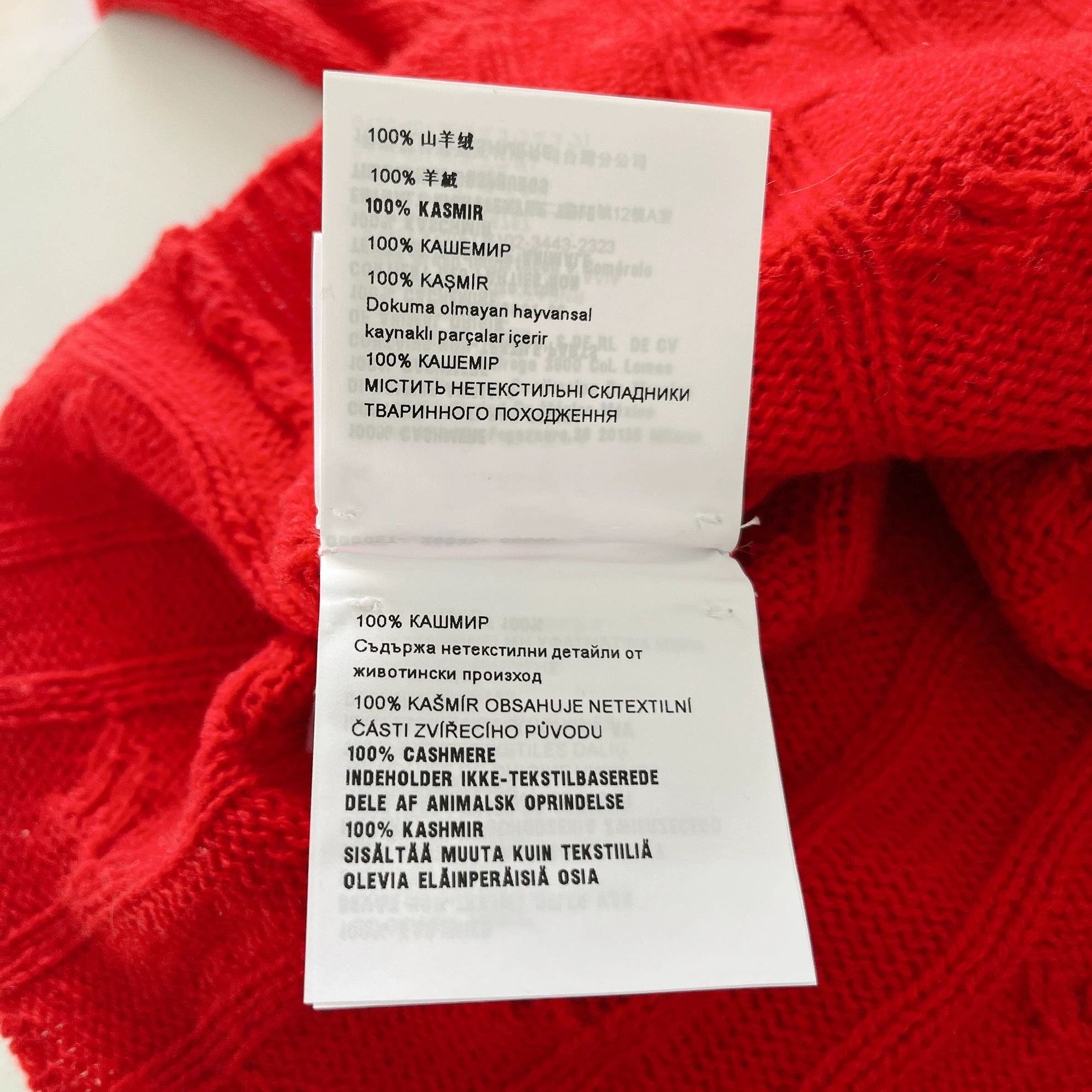 Miu Miu MIU MIU women's Red Cashmere Knit Cardigan 42 Size XS / US 0-2 / IT 36-38 - 8 Thumbnail