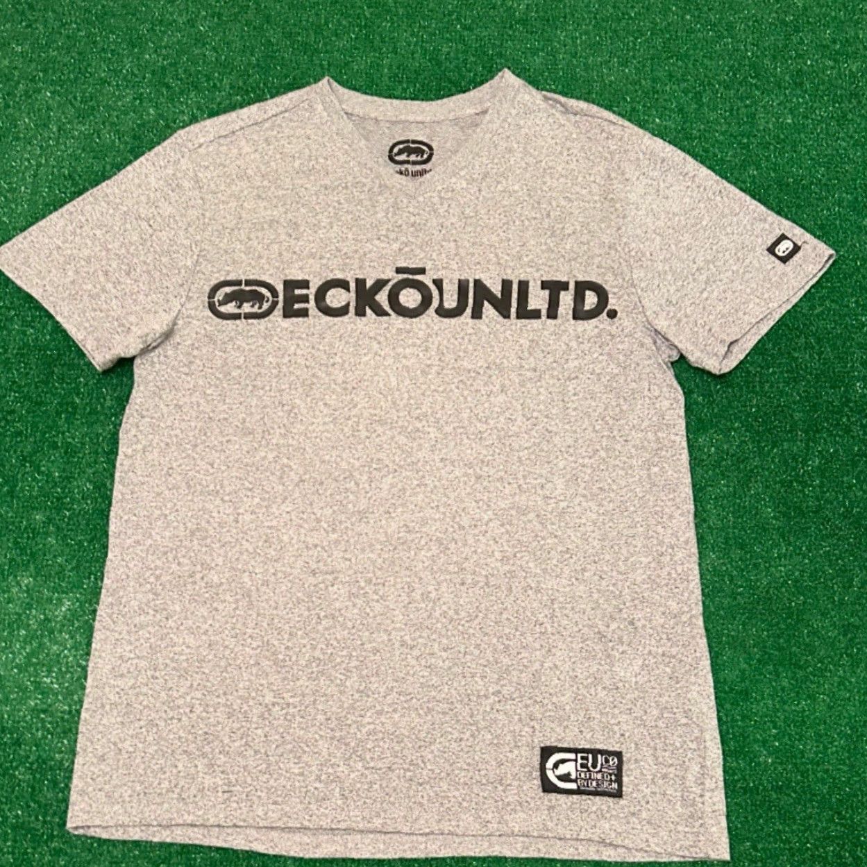 Ecko Unltd. VINTAGE Ecko Unltd Classic Logo V Neck Shirt Mens M Gray Hip Hop Grunge Skater 90s Y2k Mens Size US M / EU 48-50 / 2 - 3 Thumbnail