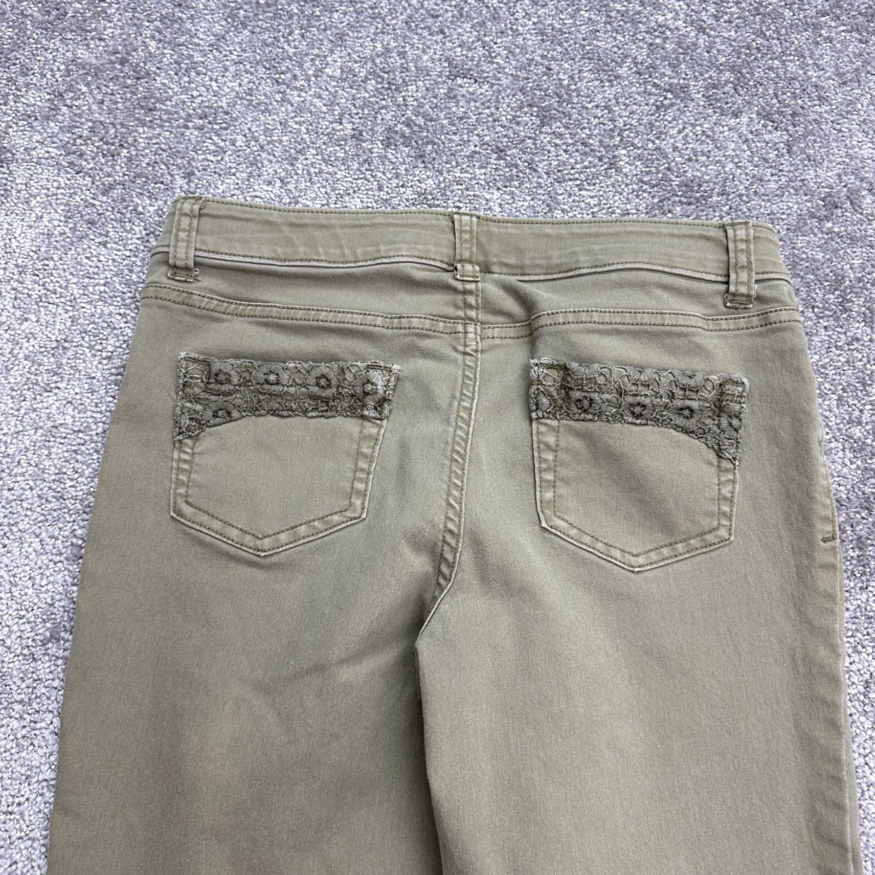Vintage Cat & Jack Jeans Skinny 30x25.5 Juniors 14 Brown Mid Rise Denim Pocket 5-Pocket Stretch Regular Women Girls Mens Size 36" / US 14 / IT 50 - 4 Thumbnail