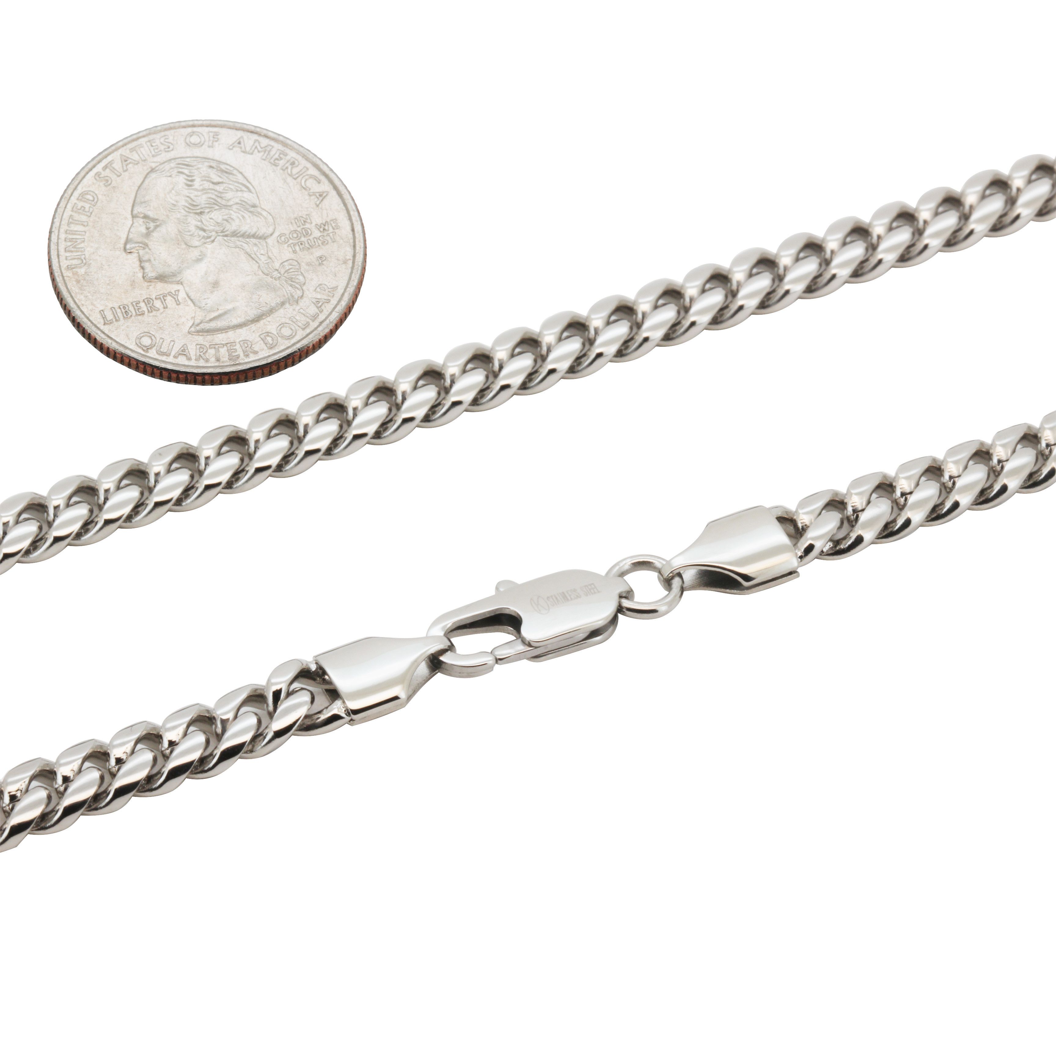 Other 316L SS 6mm Miami Cuban Link Bracelet 8” Size ONE SIZE - 2 Thumbnail