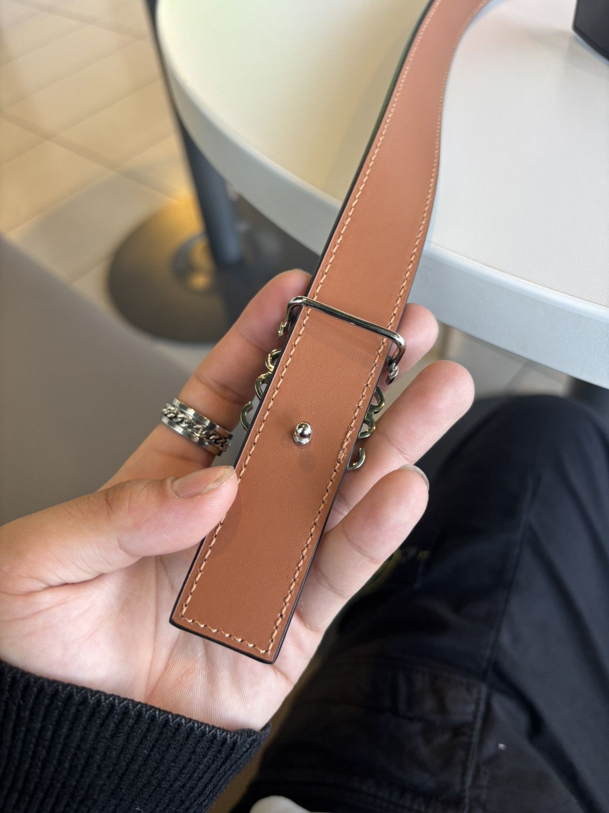 Loewe Loewe Anagram belt 2.8 cm Size ONE SIZE - 2 Thumbnail