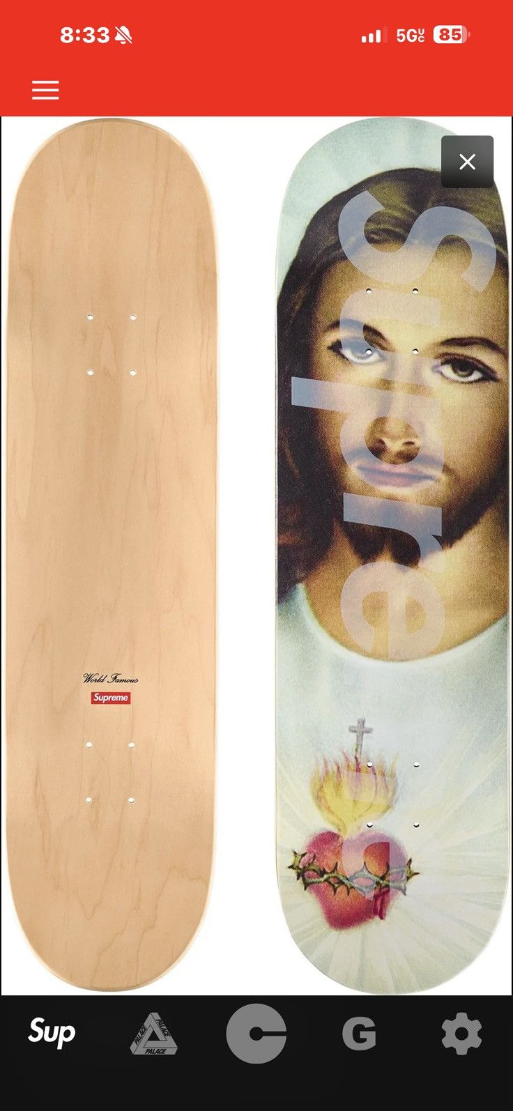Supreme Prayer Card Skate Board | Grailed