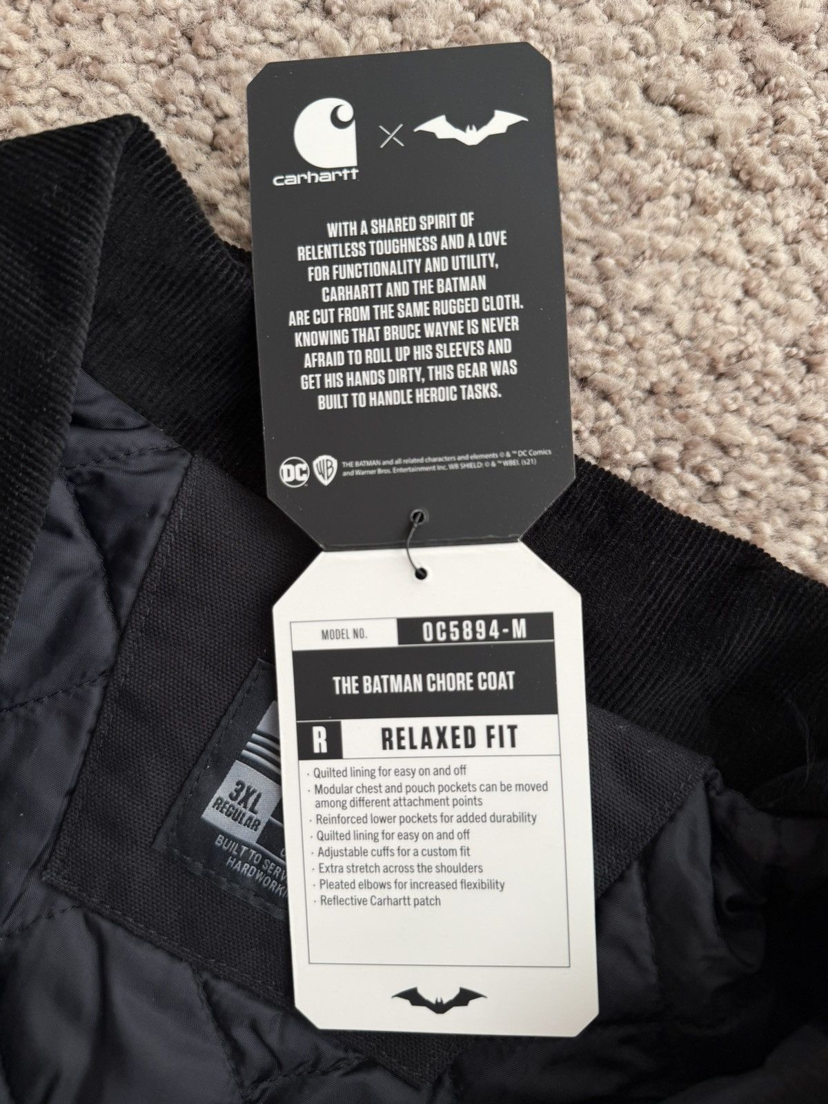 Carhartt Carhartt x The Batman Duck Chore Coat #74/100 3XL NWT RARE Size US XXL / EU 58 / 5 - 10 Thumbnail