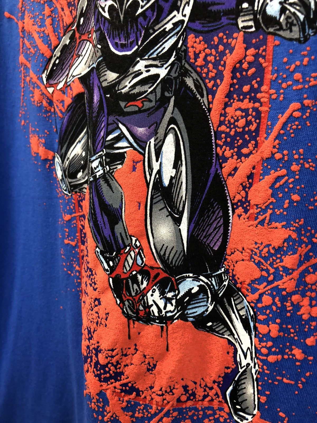 Hanes Shadowhawk Image Comic Character Blue Vintage 1993 T-Shirt Size US XL / EU 56 / 4 - 4 Thumbnail