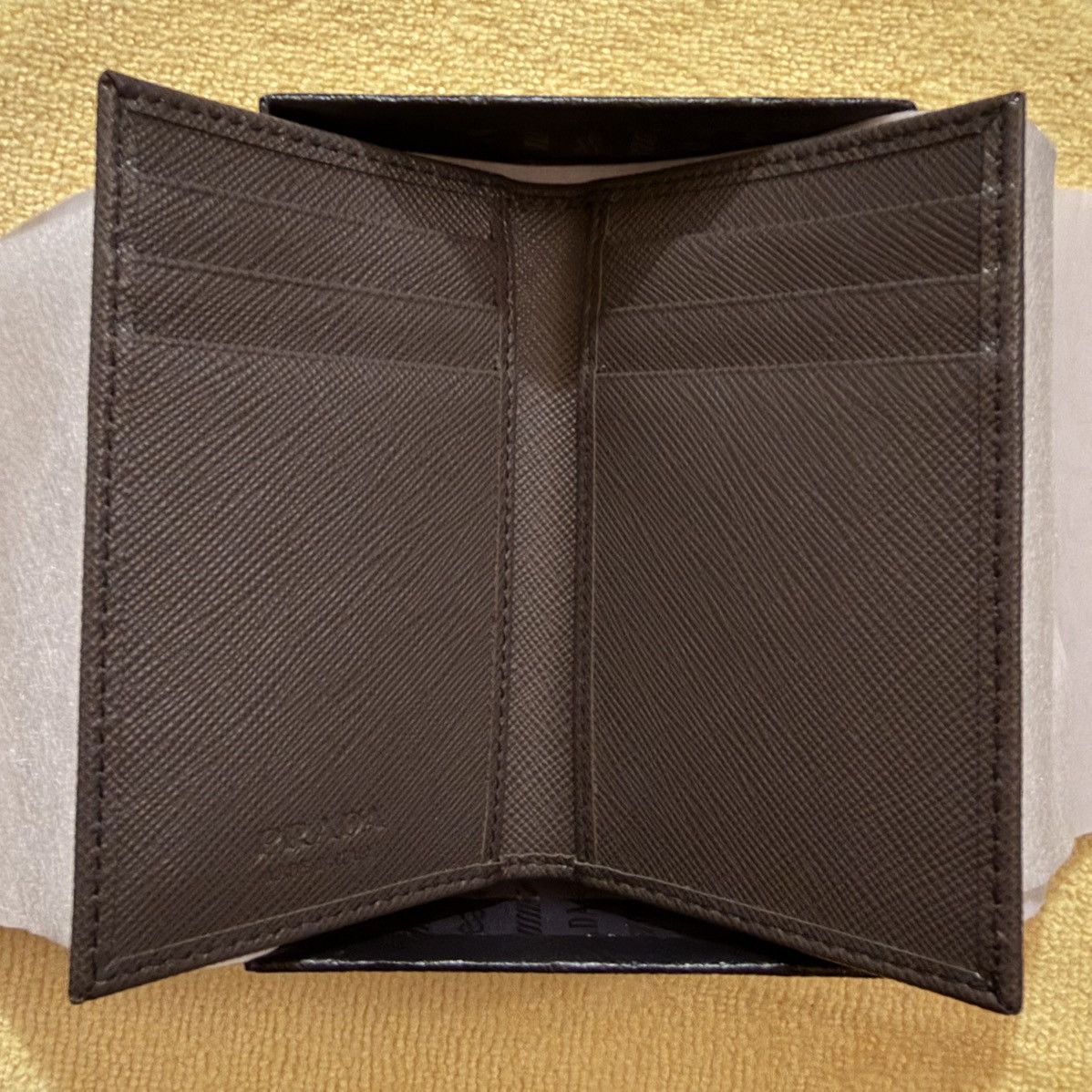 Prada PRADA Saffiano Leather Card Holder (Retail $650+TAX) Size ONE SIZE - 7 Thumbnail