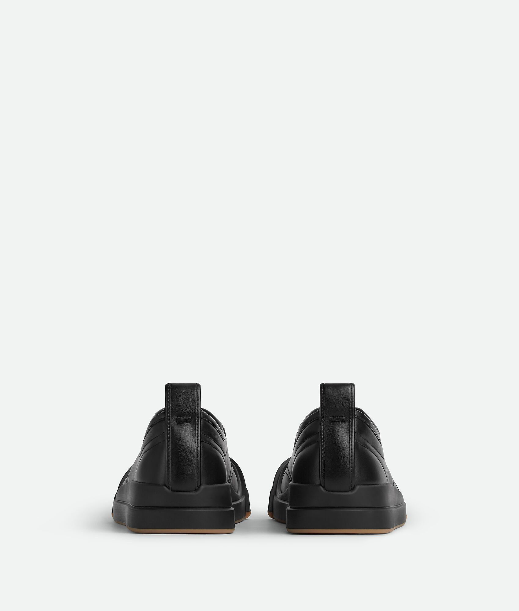 Bottega Veneta o1bcso1str0725 Vulcan Leather Sneakers in Black Size US 9.5 / EU 42-43 - 3 Thumbnail