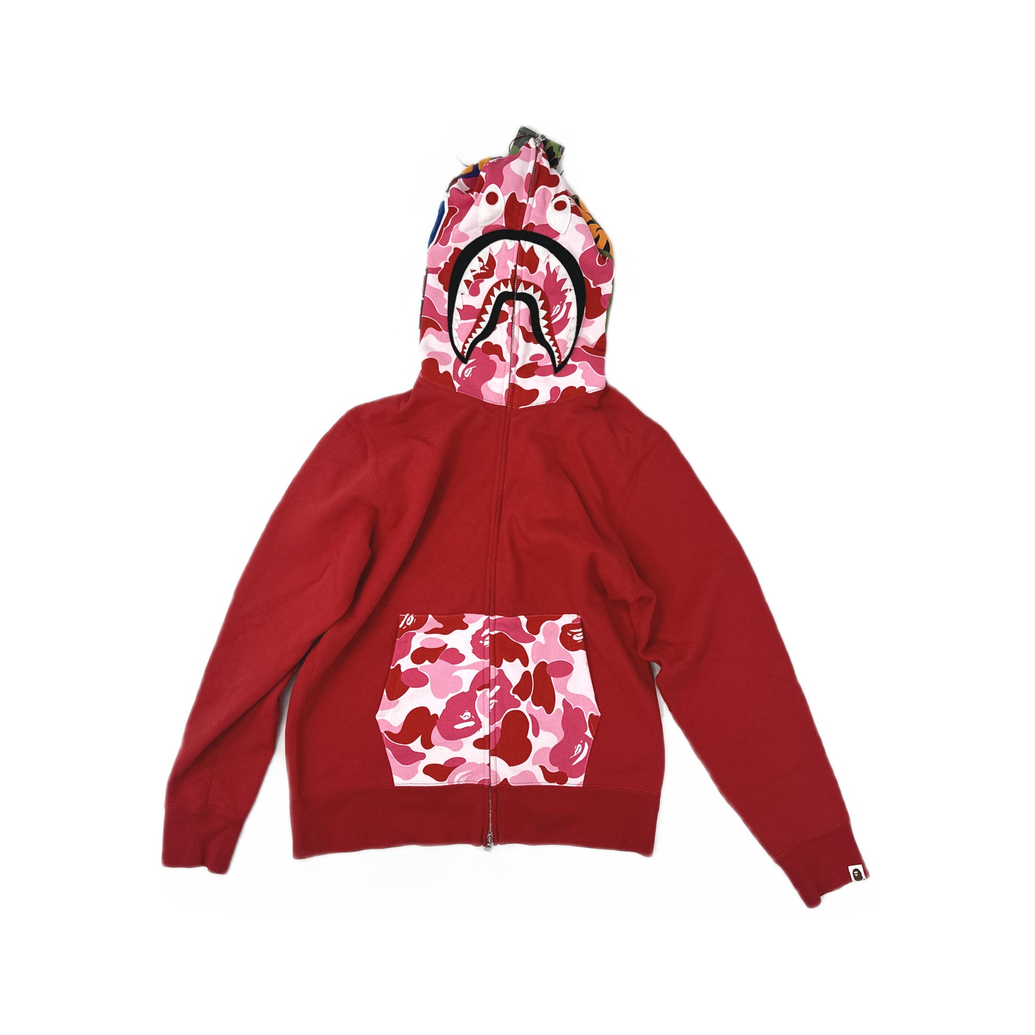 Bape Hello Kitty Pink Camo Shark Full Zip Hoodie | Grailed