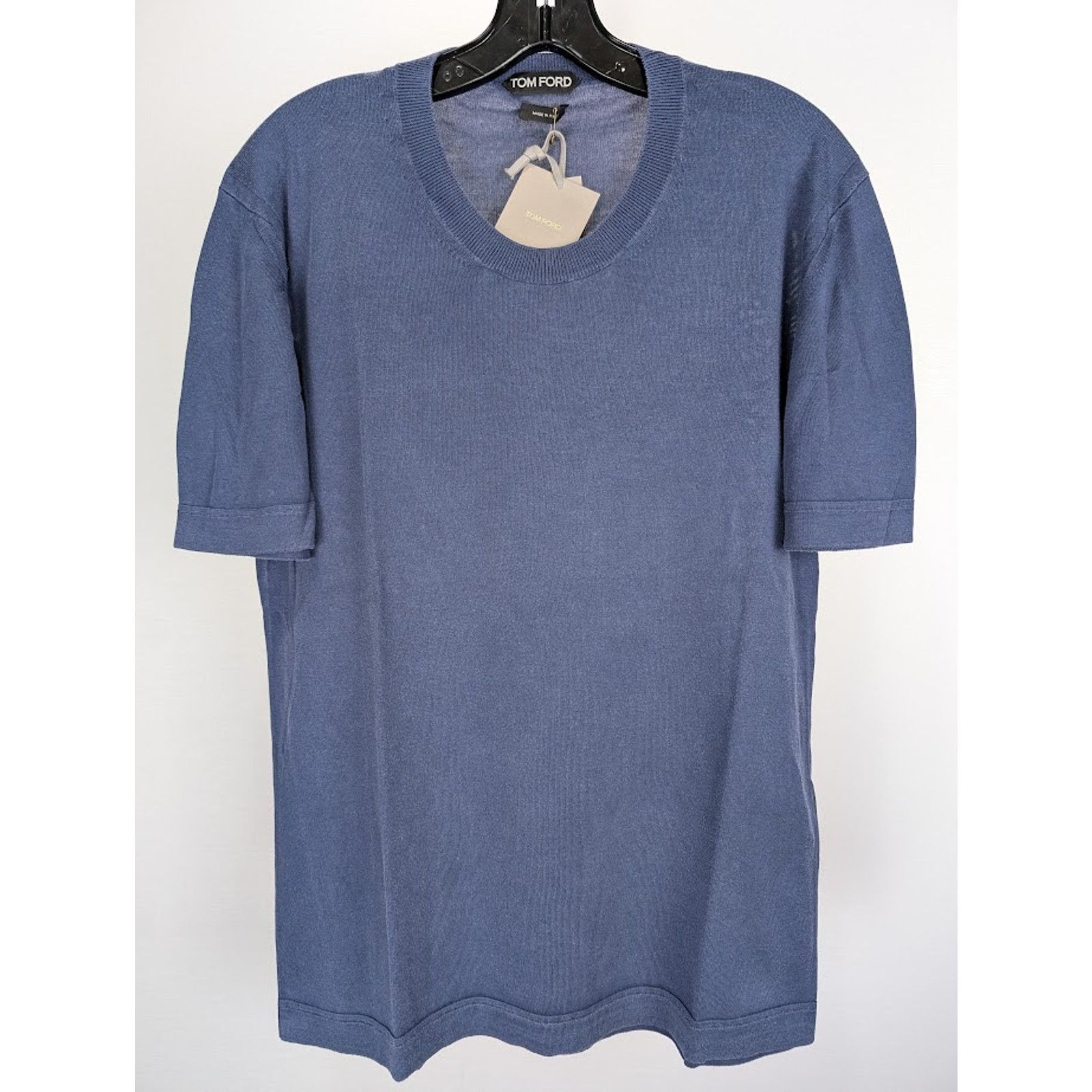 Tom Ford o1rshd1 Short Sleeve T-Shirt in Dark Blue Size US L / EU 52-54 / 3 - 2 Thumbnail