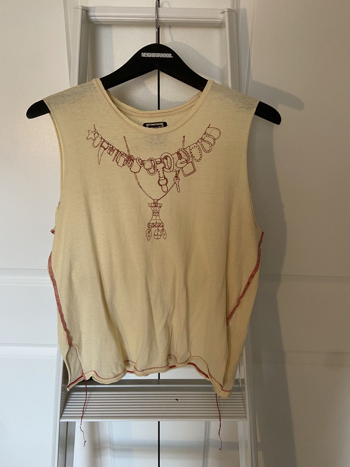 Undercover Ss03 Scab Necklace Cutoff Tee Size US S / EU 44-46 / 1 - 1 Thumbnail