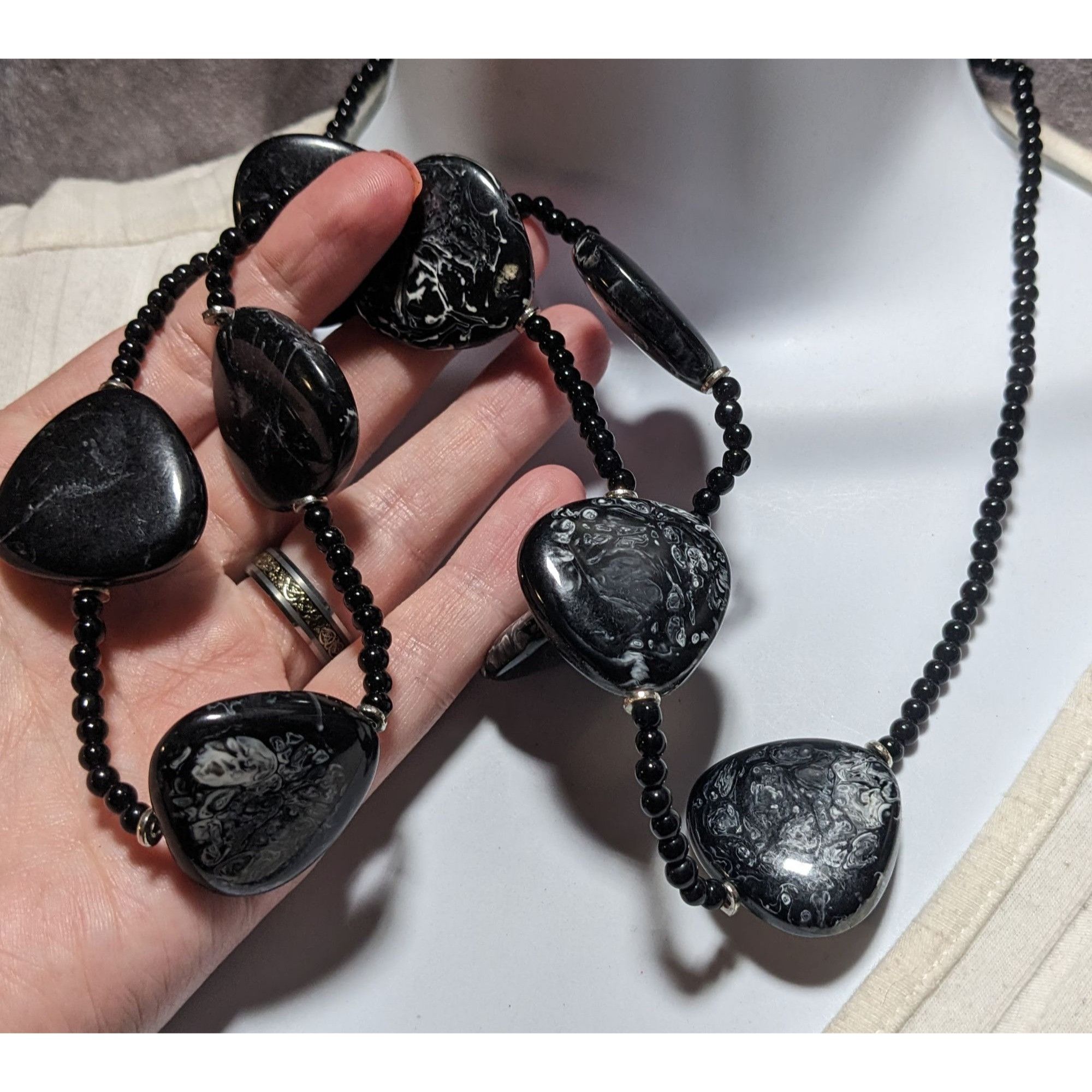 Other Cato 1946 Black Beaded Necklace Size ONE SIZE - 7 Thumbnail