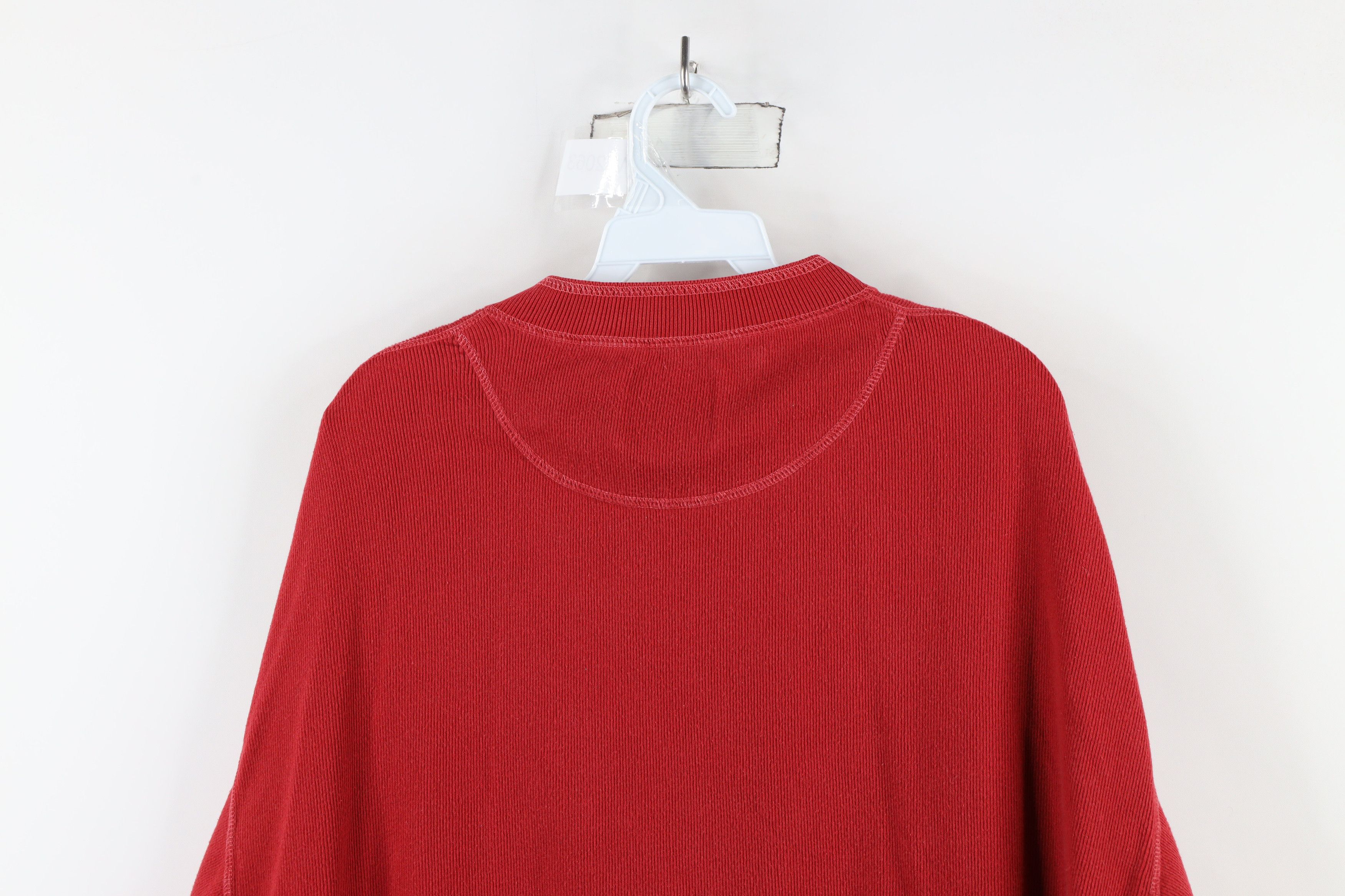 Levi's × Vintage Vintage 90s Levis Ribbed Knit Short Sleeve Henley T-Shirt Size US XL / EU 56 / 4 - 13 Thumbnail