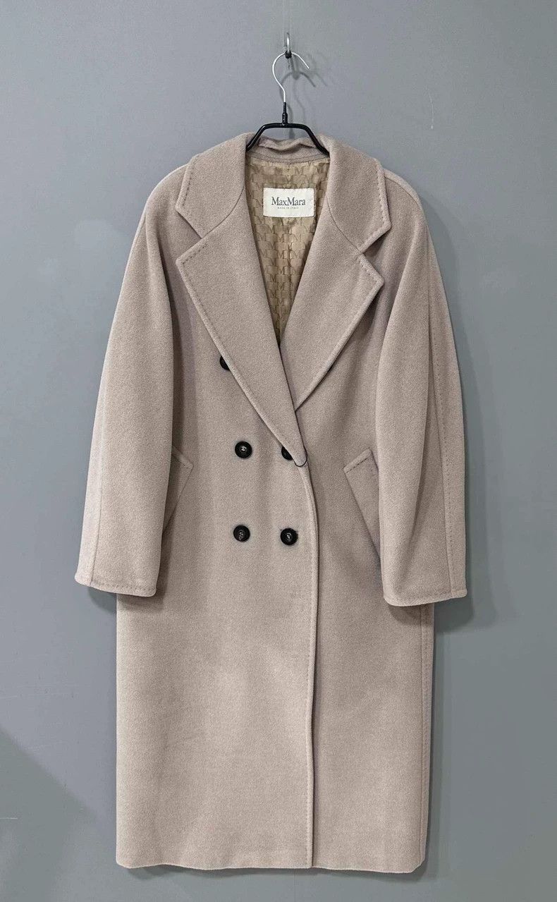 Max Mara Max Mara 101801 double-breasted coat Size L / US 10 / IT 46 - 1 Thumbnail