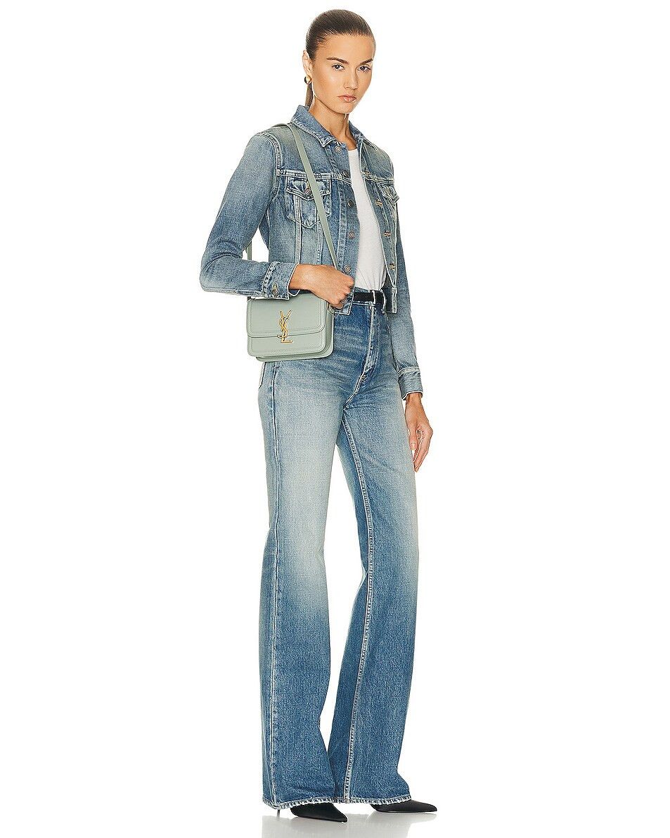 Saint Laurent Paris o1bcso1str0425 Size: OS/Puffer Small Chain Bag in Quite Blue Size ONE SIZE - 5 Thumbnail