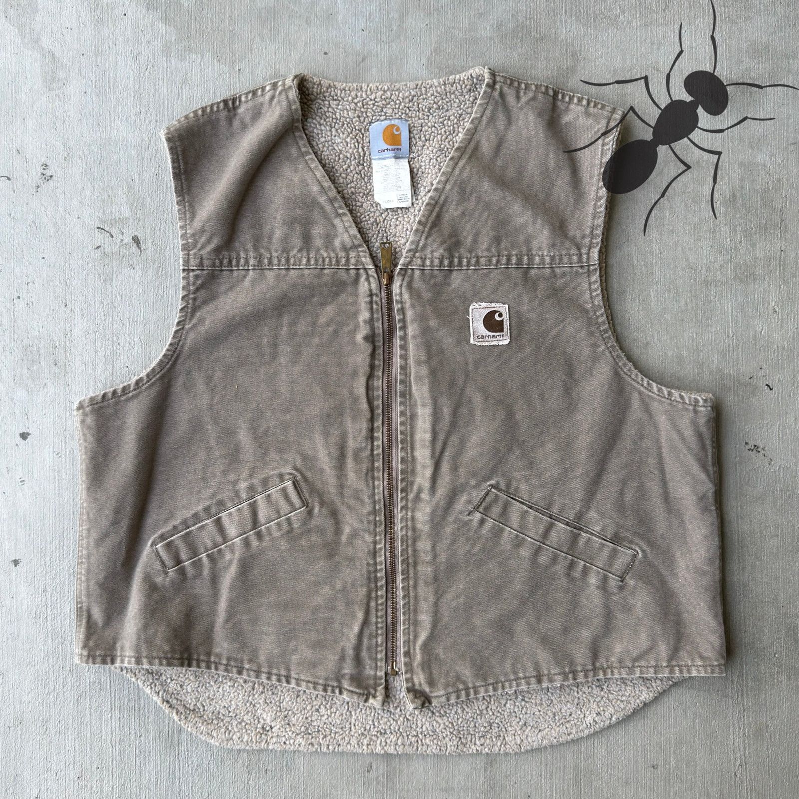 Carhartt × Vintage Carhartt V13 DES brown work wear vest Size US XL / EU 56 / 4 - 1 Thumbnail