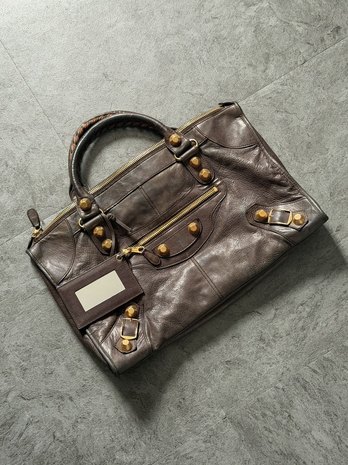 Balenciaga 2000’s Balenciaga Mocha brown Giant 21 Gold Work Bag Size ONE SIZE - 1 Thumbnail