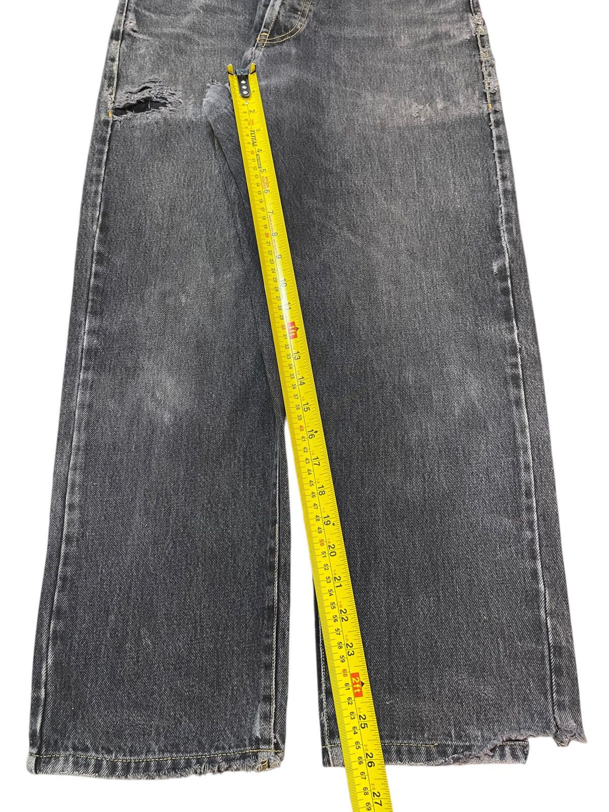 Palace Vintage Usa Palace Jeans Faded Wash Distress Baggy Jeans Size US 31 - 15 Thumbnail