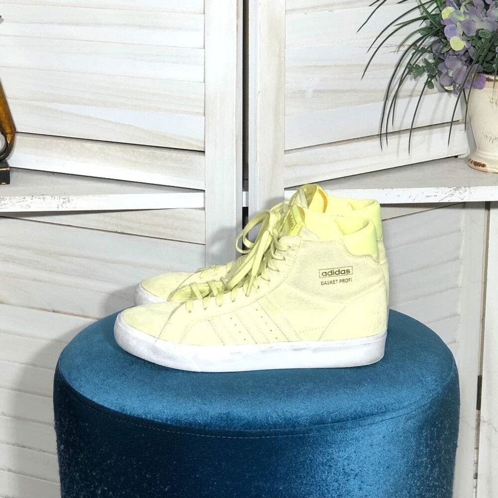 Adidas Adidas women's Basket shoes lime green suede high top 7.5 Size US 7.5 / IT 37.5 - 2 Thumbnail