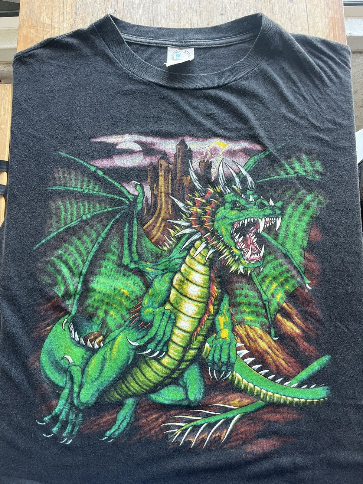 Vintage Vintage DRAGON artwork design by Sunrise Sportswear 90’s Size US XL / EU 56 / 4 - 3 Thumbnail