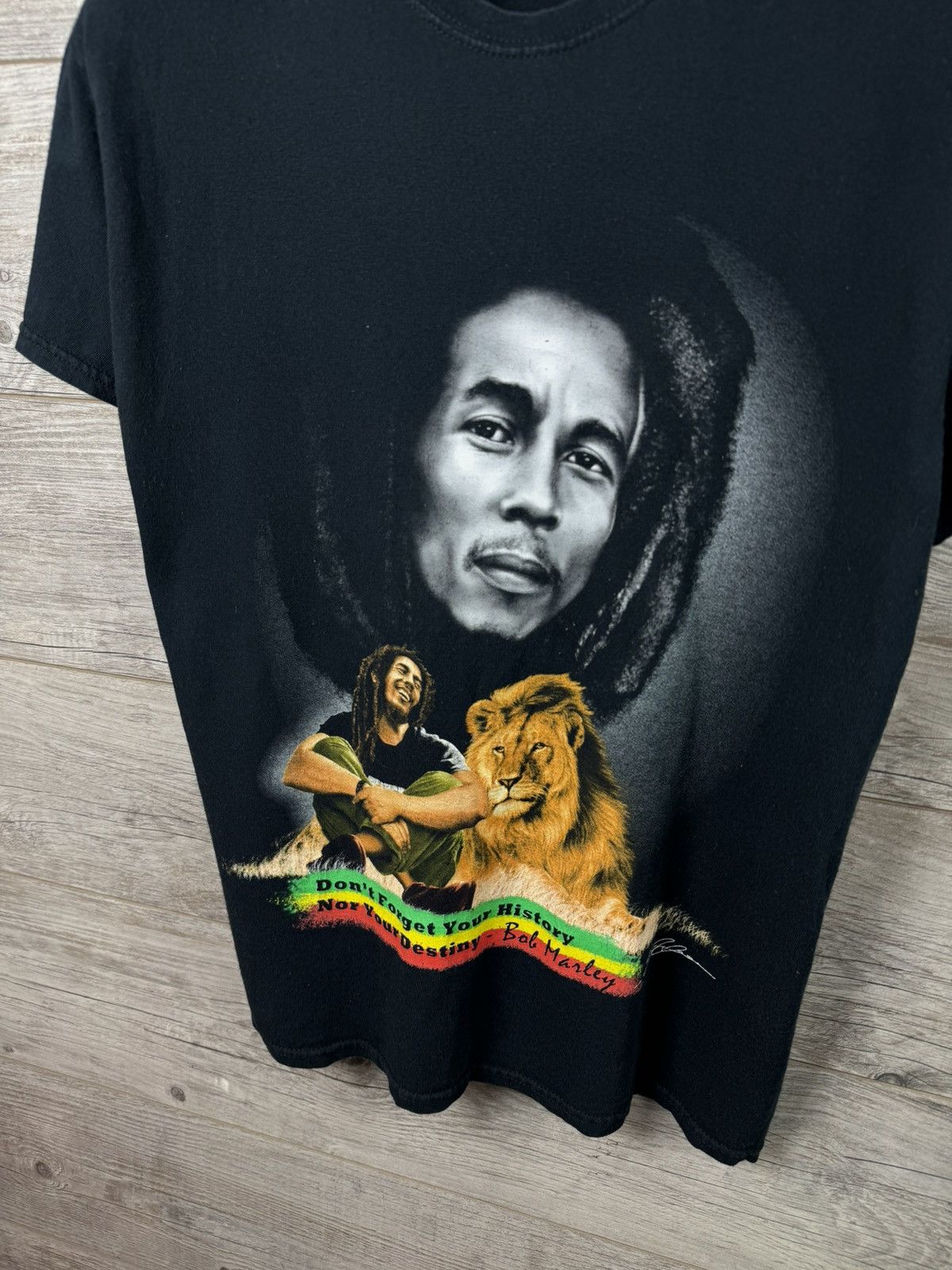 Vintage BOB MARLEY RASTA TEE T-SHIRT SIZE M Size US M / EU 48-50 / 2 - 3 Thumbnail