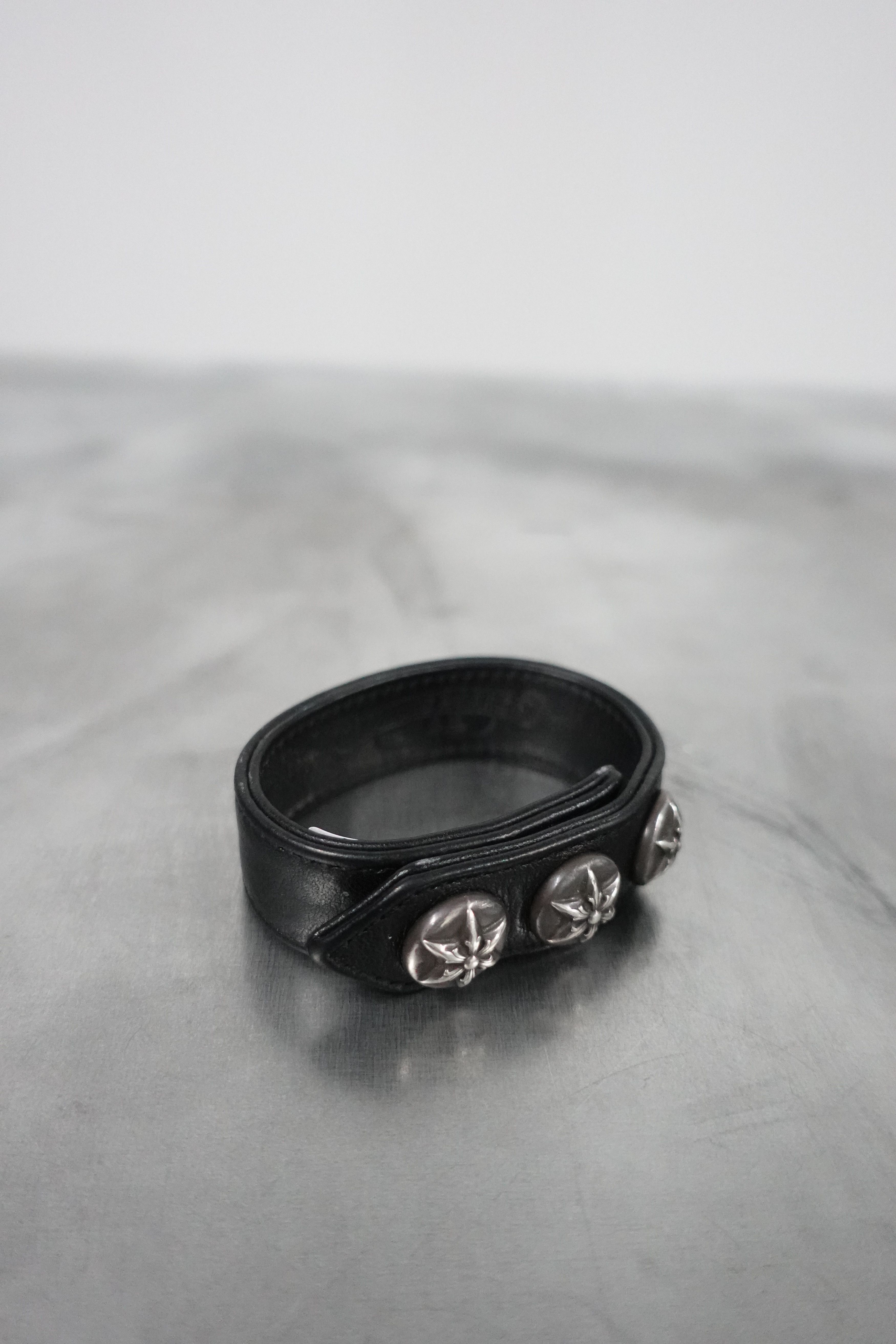 Chrome Hearts CHROME HEARTS LEATHER STAR SNAP BRACELET Size ONE SIZE - 3 Thumbnail