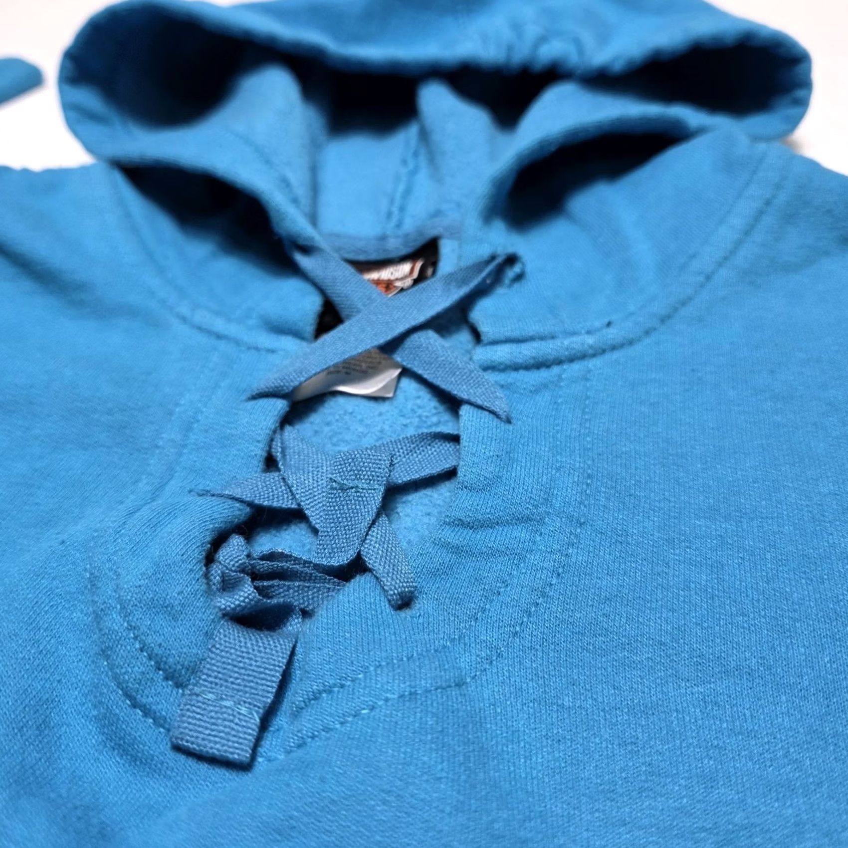 Harley Davidson Harley-Davidson Florida Women Turquoise Aqua Sweatshirt Pullover Hoodie Medium Blue Pullover Sweatshirt Womens Regular M Aqua Turquoise Vintage? No Size M / US 6-8 / IT 42-44 - 5 Thumbnail
