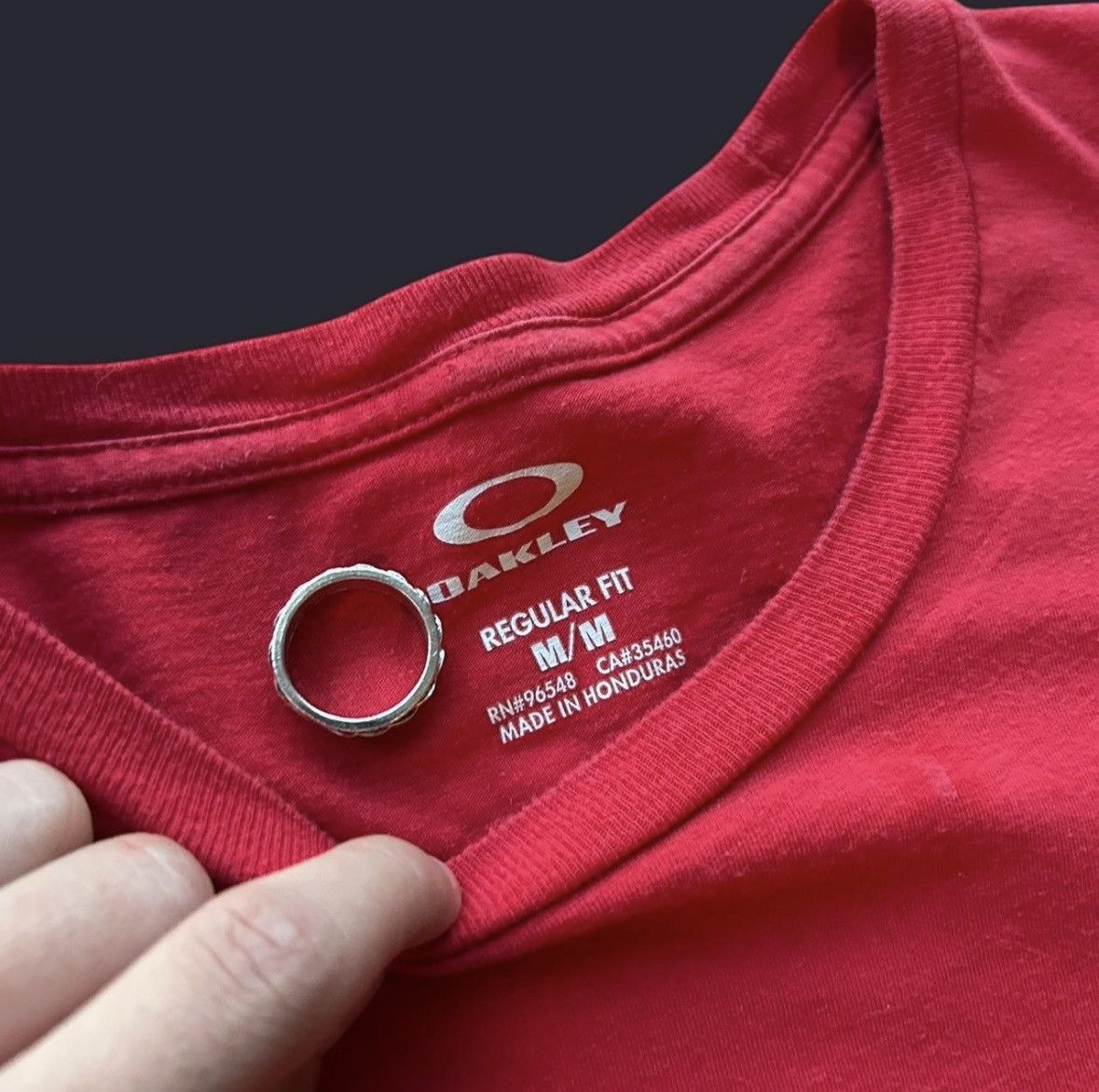 Oakley red vintage oakley hawaiian tee Size US M / EU 48-50 / 2 - 3 Thumbnail