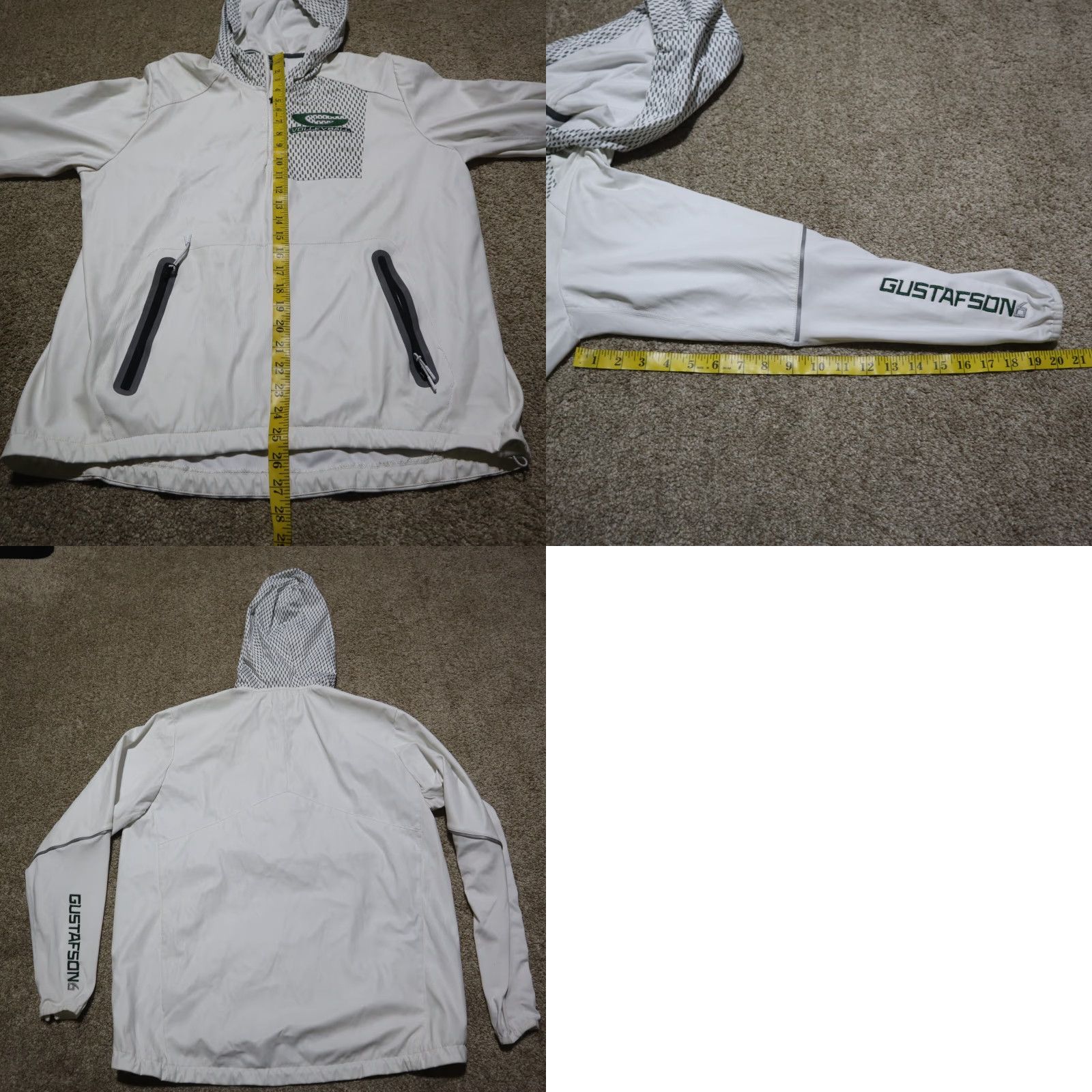 Vintage Columbia Volleyball Jacket White Hooded Coat Adult S Womens Small Hoodie Jacket Size S / US 4 / IT 40 - 8 Thumbnail