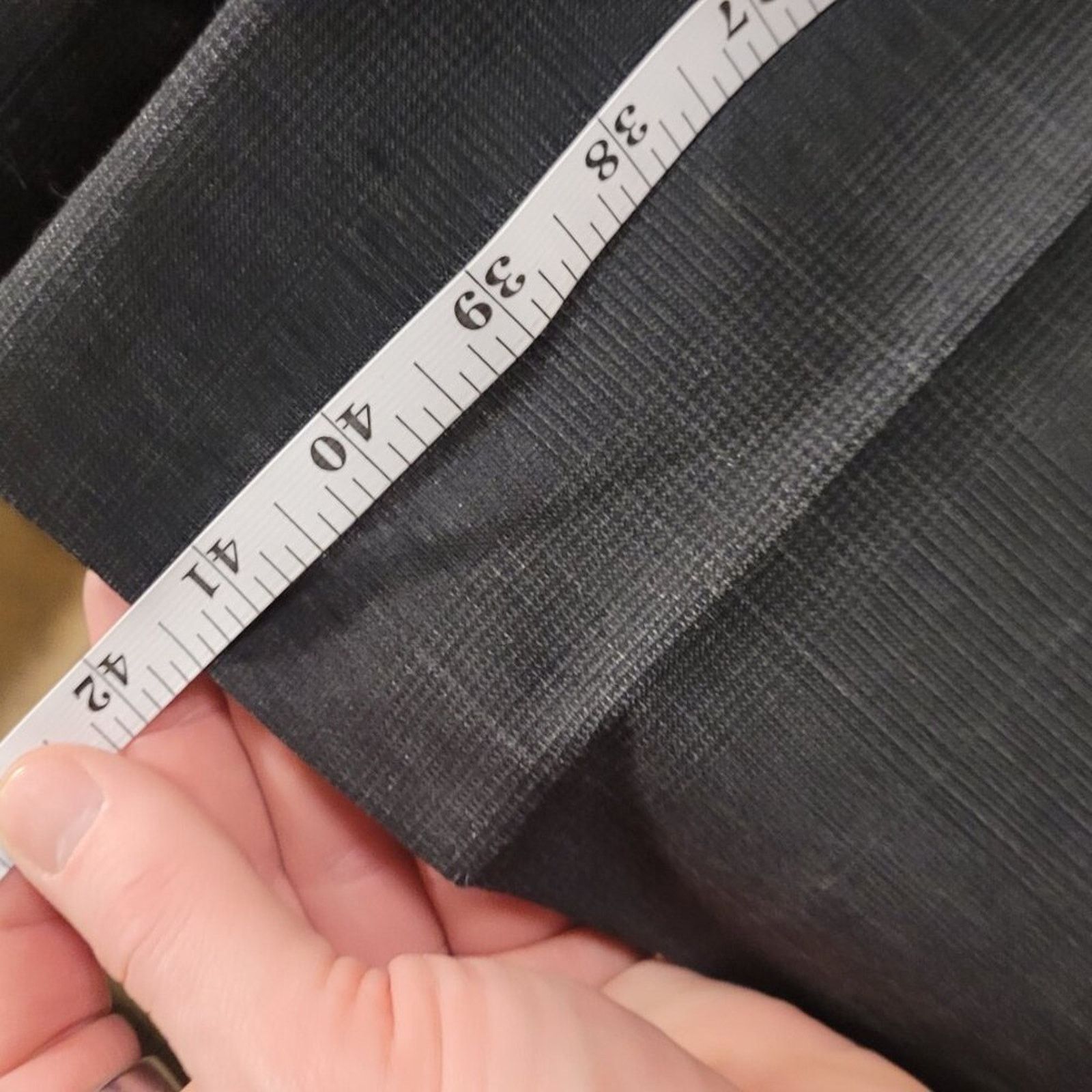 Sanca Vintage Sansabelt Jaymar-Ruby Gray Plaid Suit 38R 38W Size 38R - 11 Thumbnail
