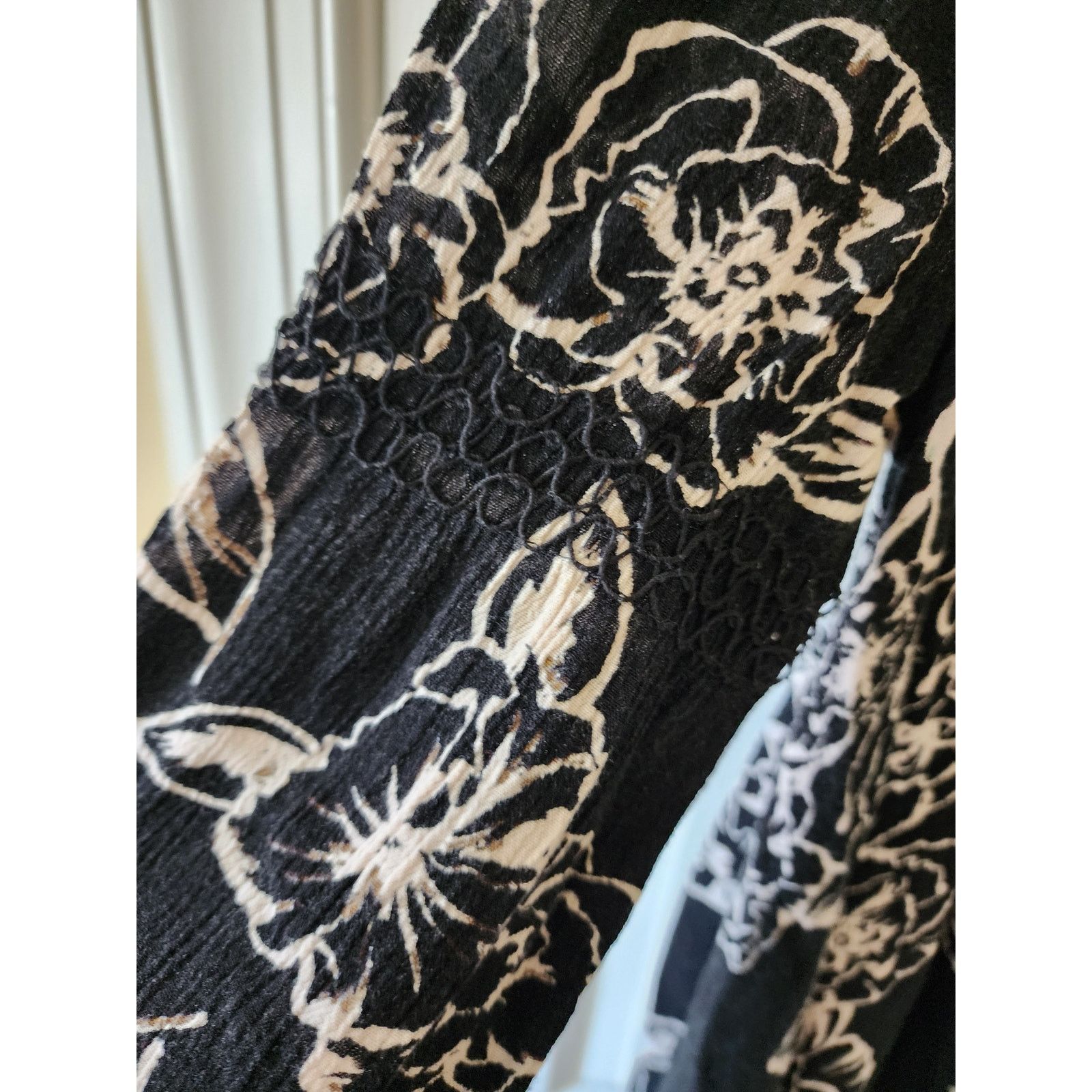 Free People Free People Snap Out of It Swing Tunic Dress Black Floral XS Size XS / US 0-2 / IT 36-38 - 5 Thumbnail
