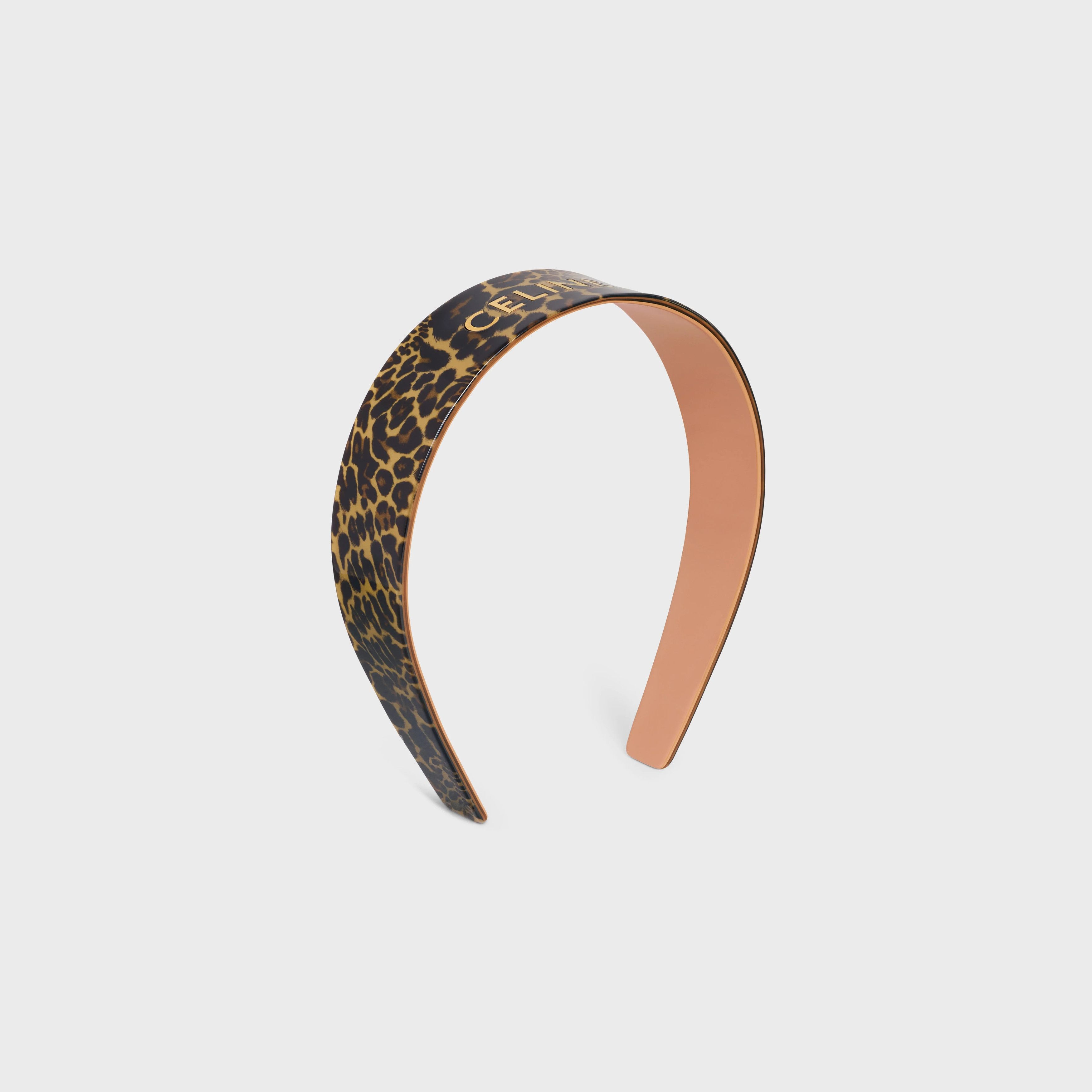 Celine o1bcso1str0925 461DJ6CST Size: OS / Headband in Leopard/Gold Size ONE SIZE - 2 Thumbnail