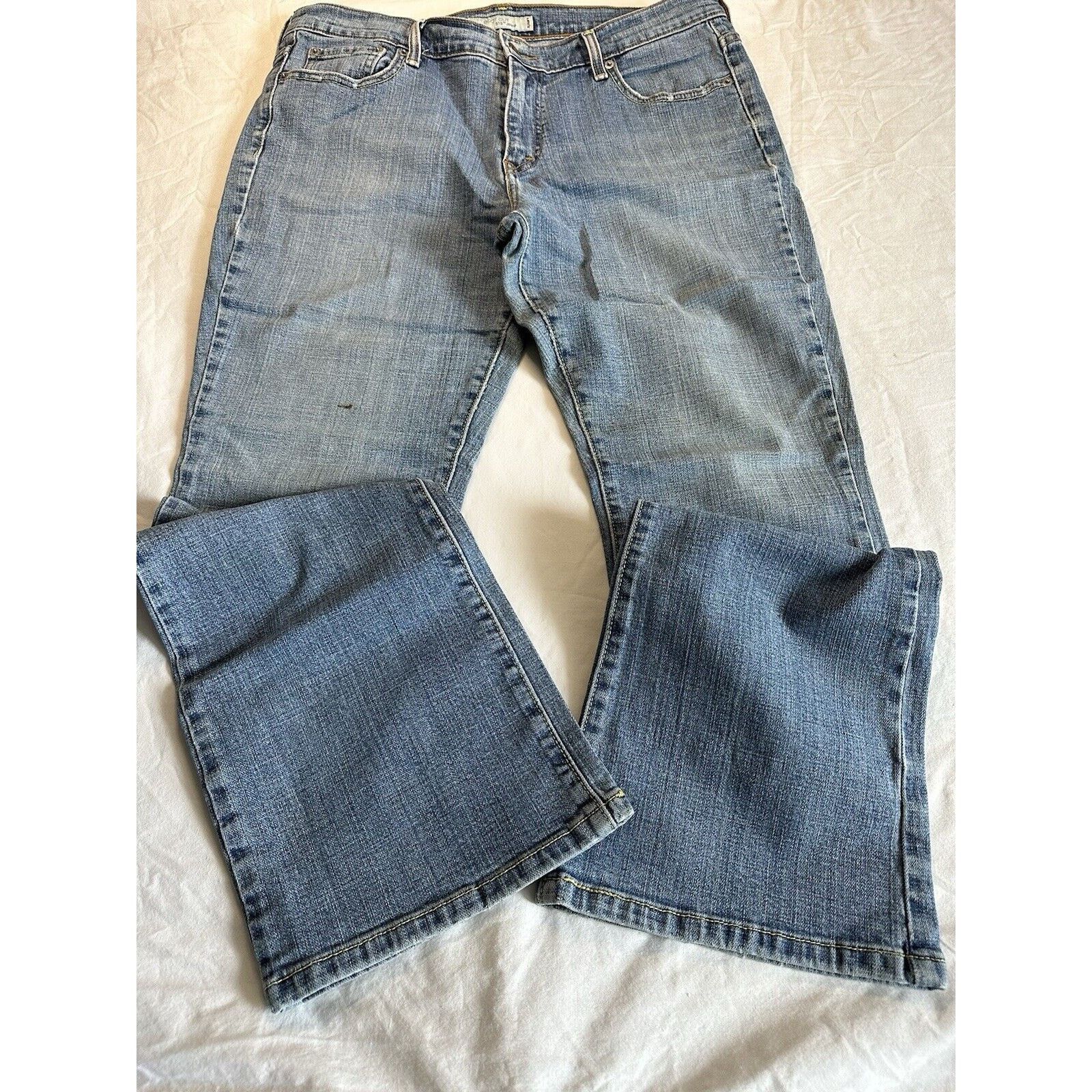 Levi's Levis 515 Boot Cut Blue Jeans Women's 12 short Normcore VTG Size 34" / US 12 / IT 48 - 4 Thumbnail