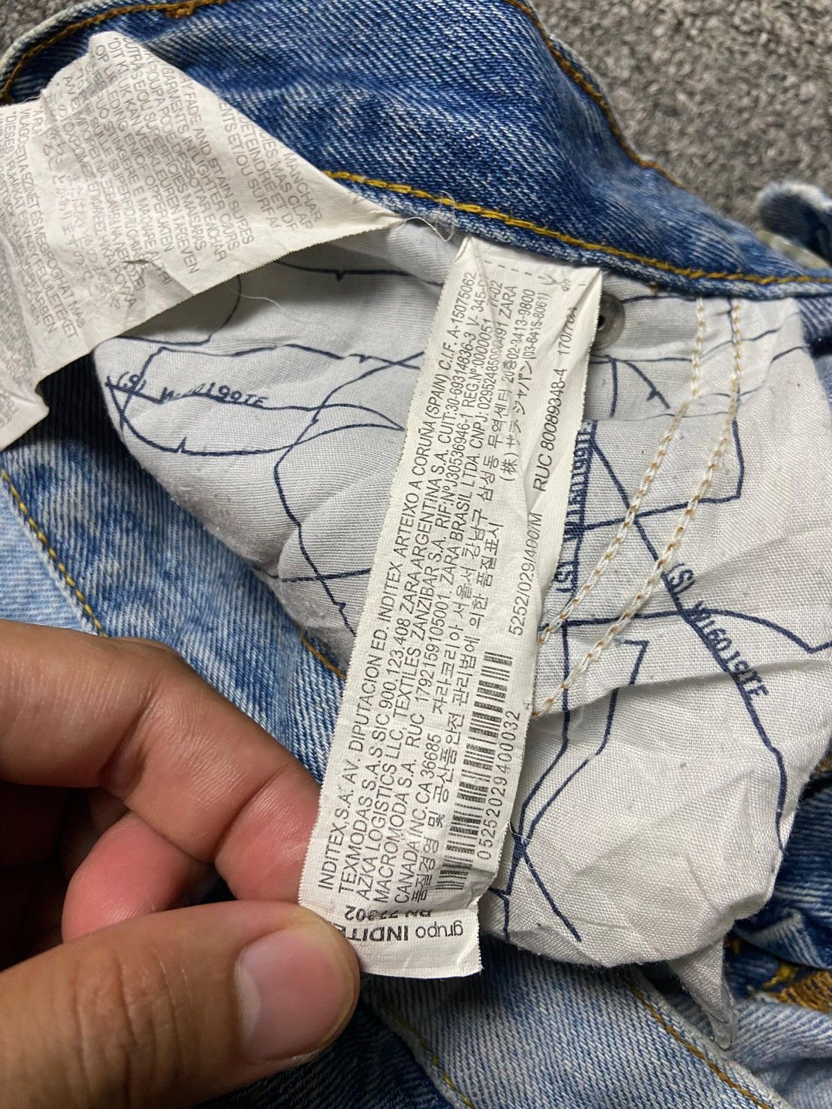 Zara Zara TRF IX’D Makers Two Tone Jeans Skirts (165) Size 32" / US 10 / IT 46 - 4 Thumbnail