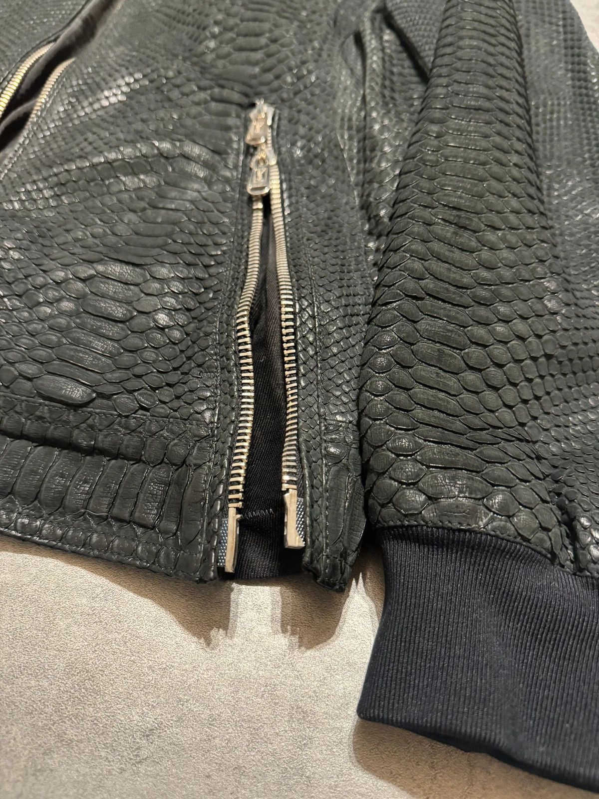 Yves Saint Laurent Python Skin Teddy Jacket