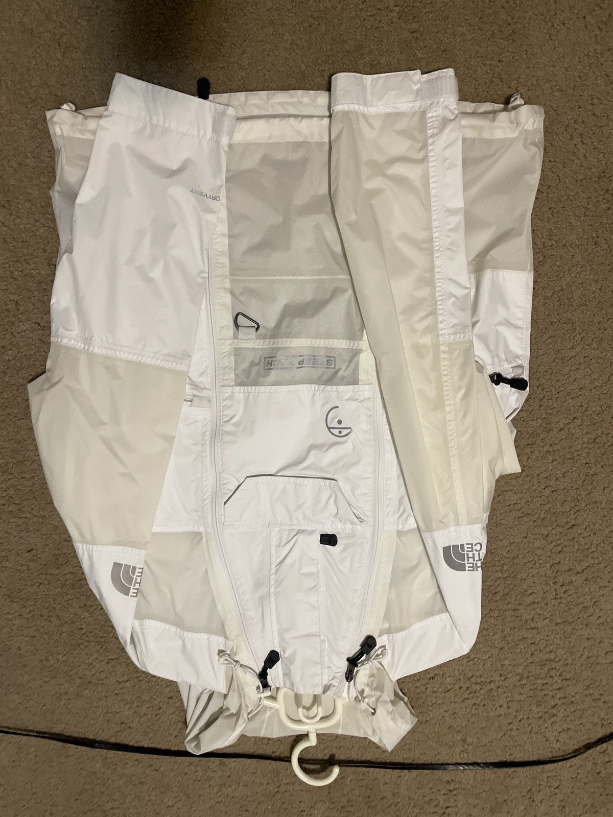 image of The North Face White Light Jacket Steep Tech, Men's (Size Small)