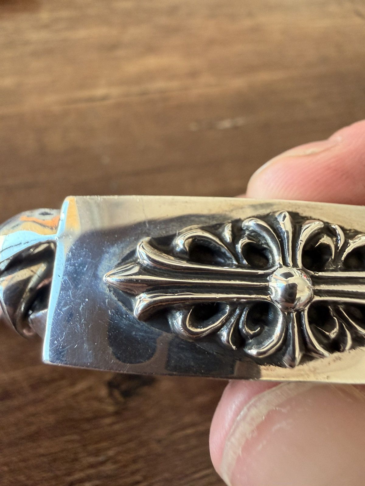 Chrome Hearts Chrome Hearts Cuban Bracelet 100% Authentic RARE Floral Size ONE SIZE - 2 Thumbnail