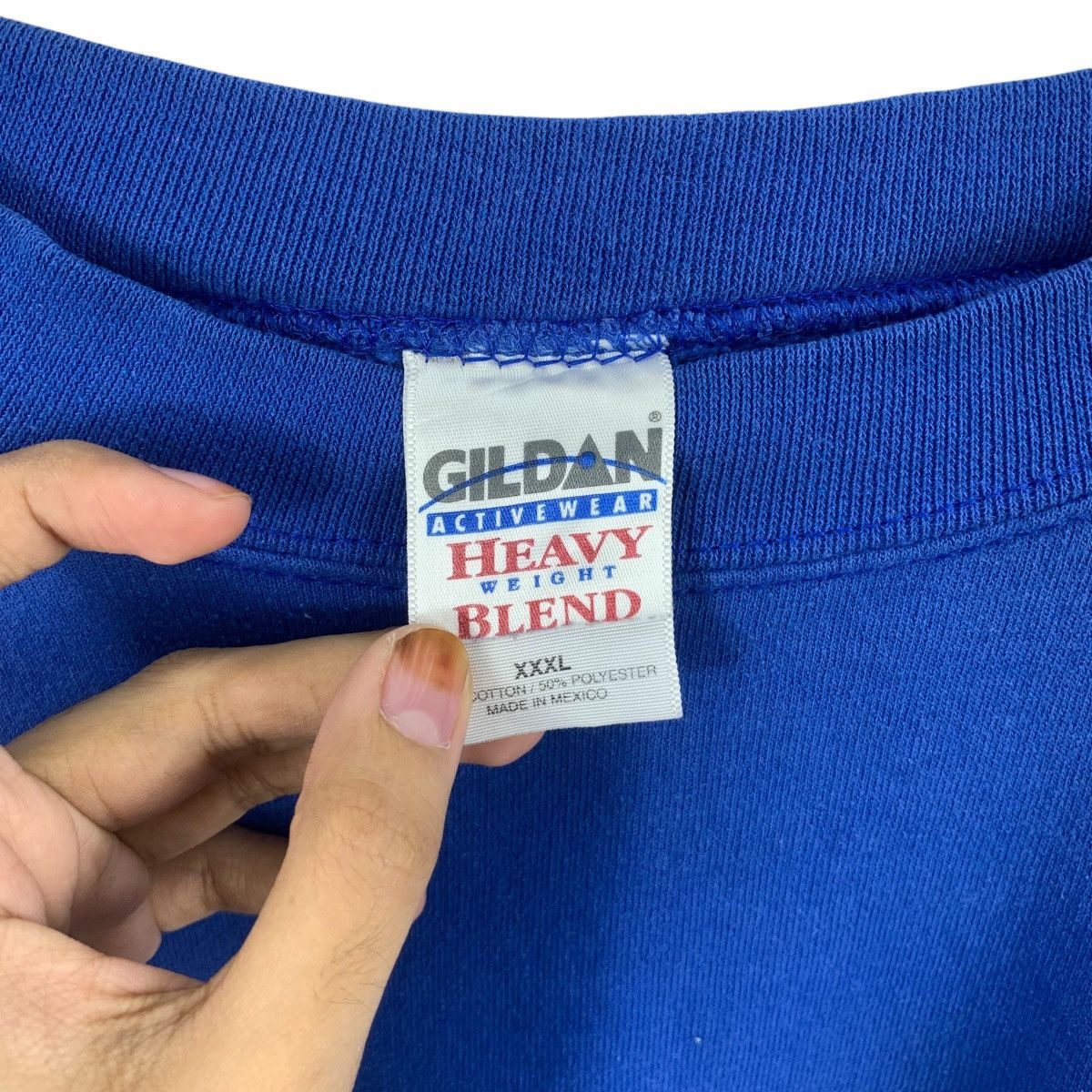 Other Vintage Y2K GILDAN LEADER EXPRESS Promo Blue Sweatshirt Size 3XL / US 20-22 - 6 Thumbnail