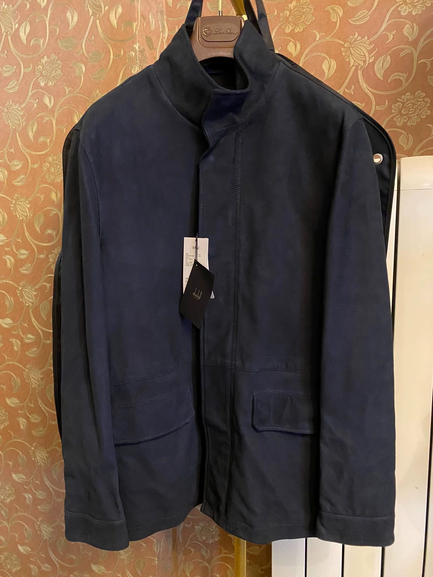 Alfred Dunhill Black Casual Jacket with Front Pockets Size US M / EU 48-50 / 2 - 1 Thumbnail