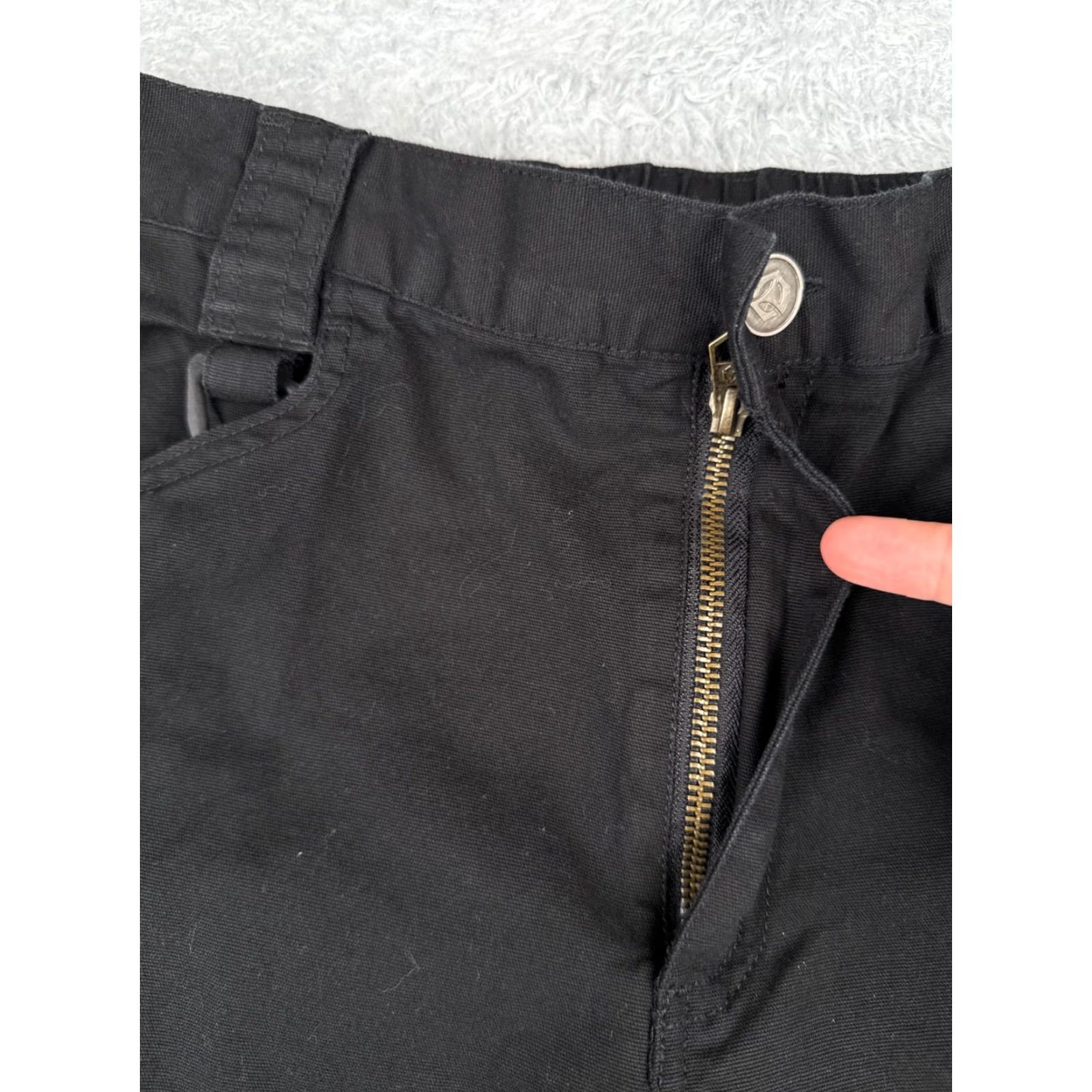 Vintage S. Archon Tactical Pants Mens Medium Black Rip-stop Cotton Blend Cargo 34x29 Size US 31 - 5 Thumbnail