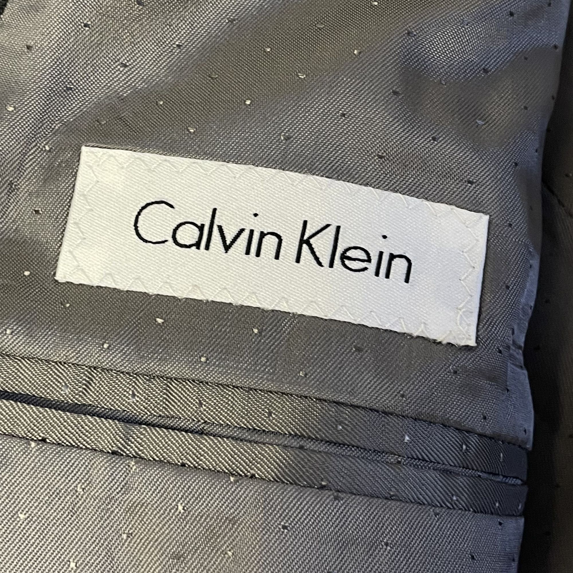 Calvin Klein Calvin Klein MODERN Sport Coat Charcoal Gray 3 btn Jacket Size 42L - 7 Thumbnail