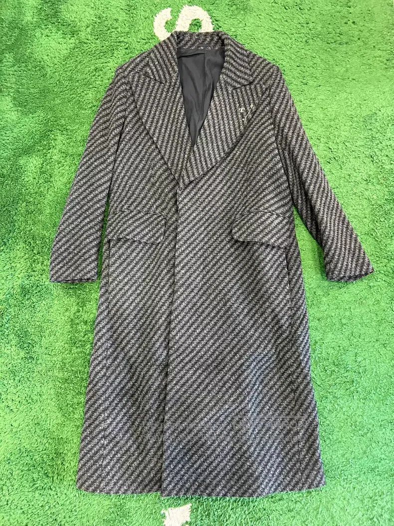 Ann Demeulemeester Ann Demeulemeester Wool coat with pure silver accessories, Size M / US 6-8 / IT 42-44 - 1 Thumbnail