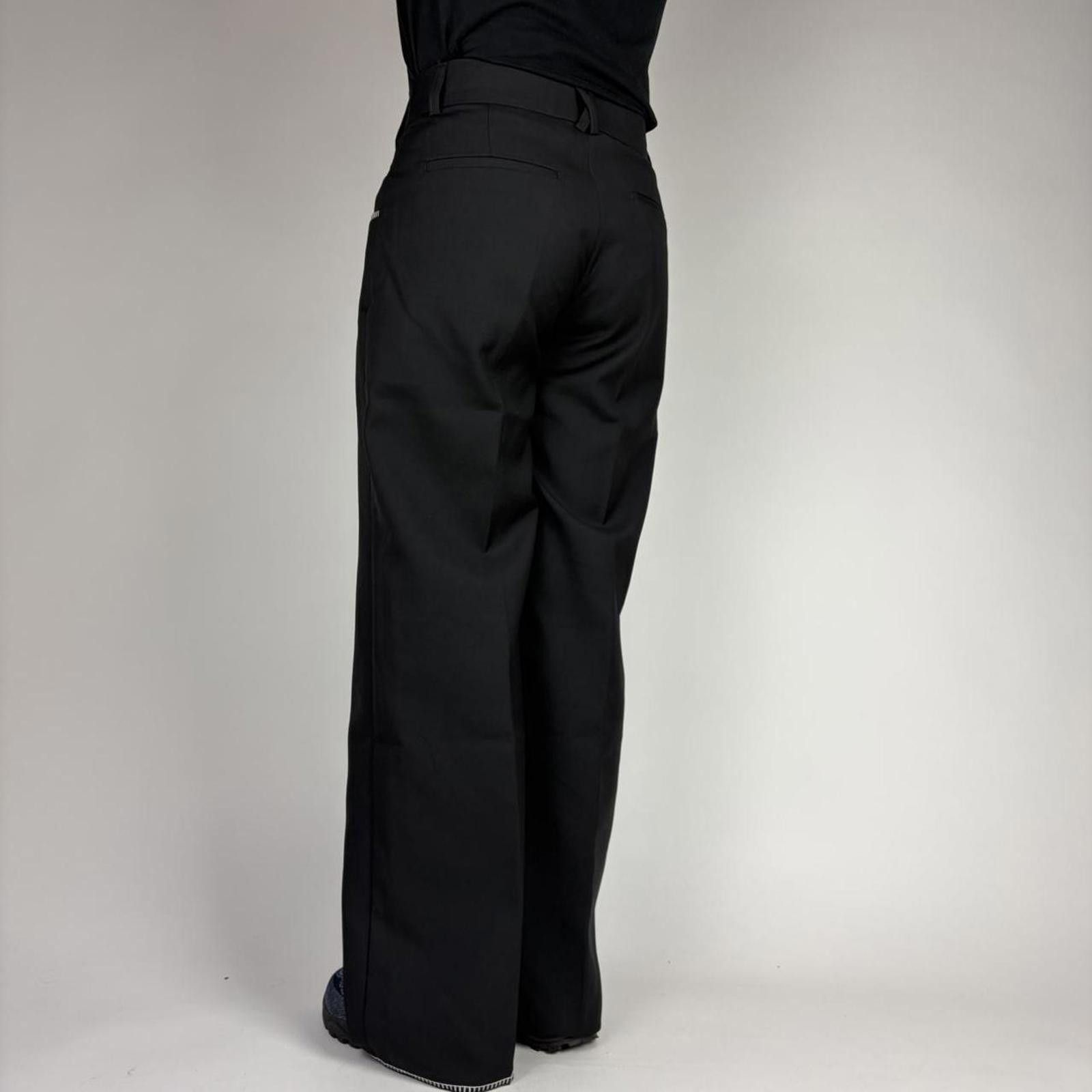 Other Black Wide Leg Pocket Stitch Trousers Size US 32 / EU 48 - 3 Thumbnail