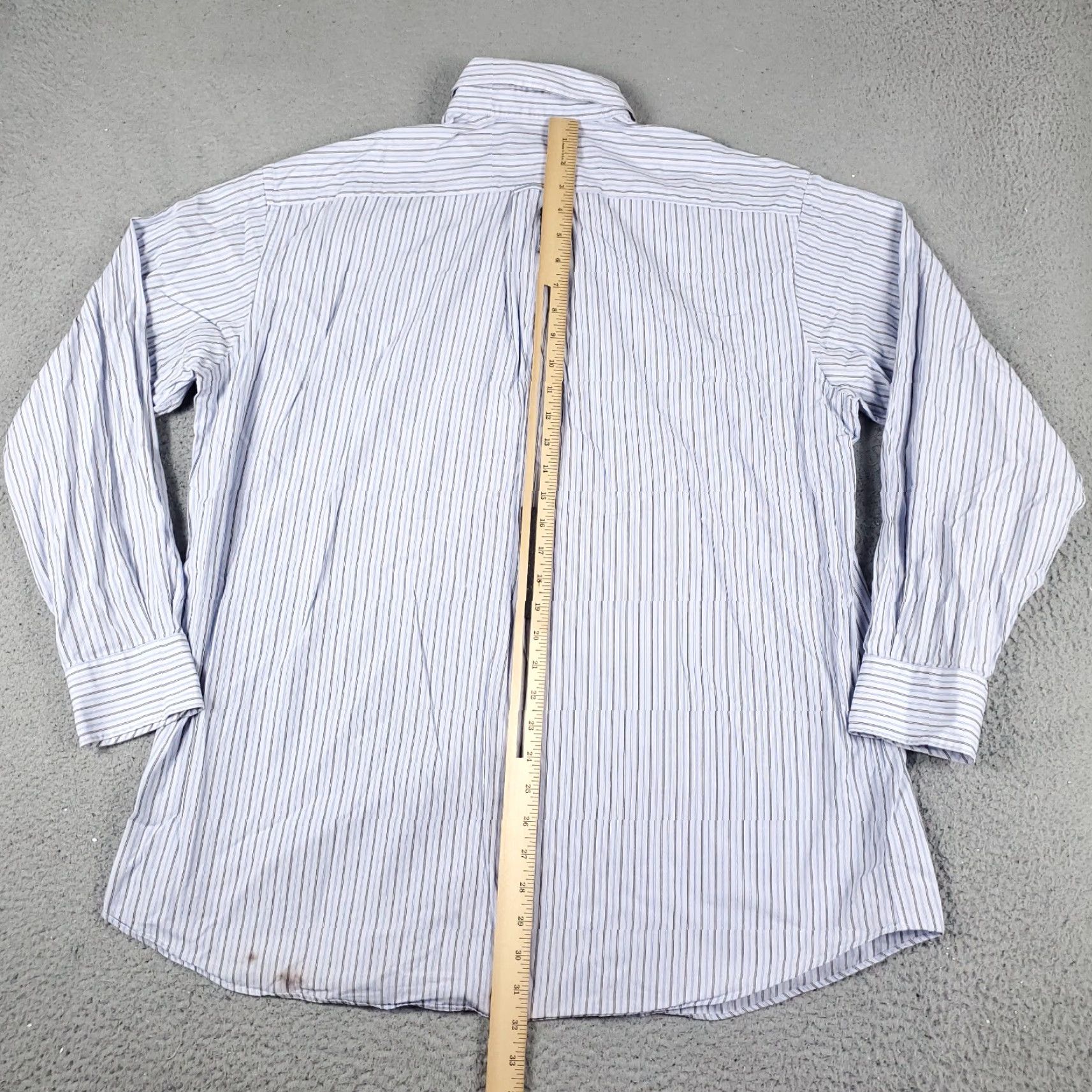 Tommy Hilfiger Tommy Hilfiger Button-Up Shirt Mens XL Blue Striped Casual Long Sleeve Classic Modern Preppy Size US XL / EU 56 / 4 - 3 Thumbnail