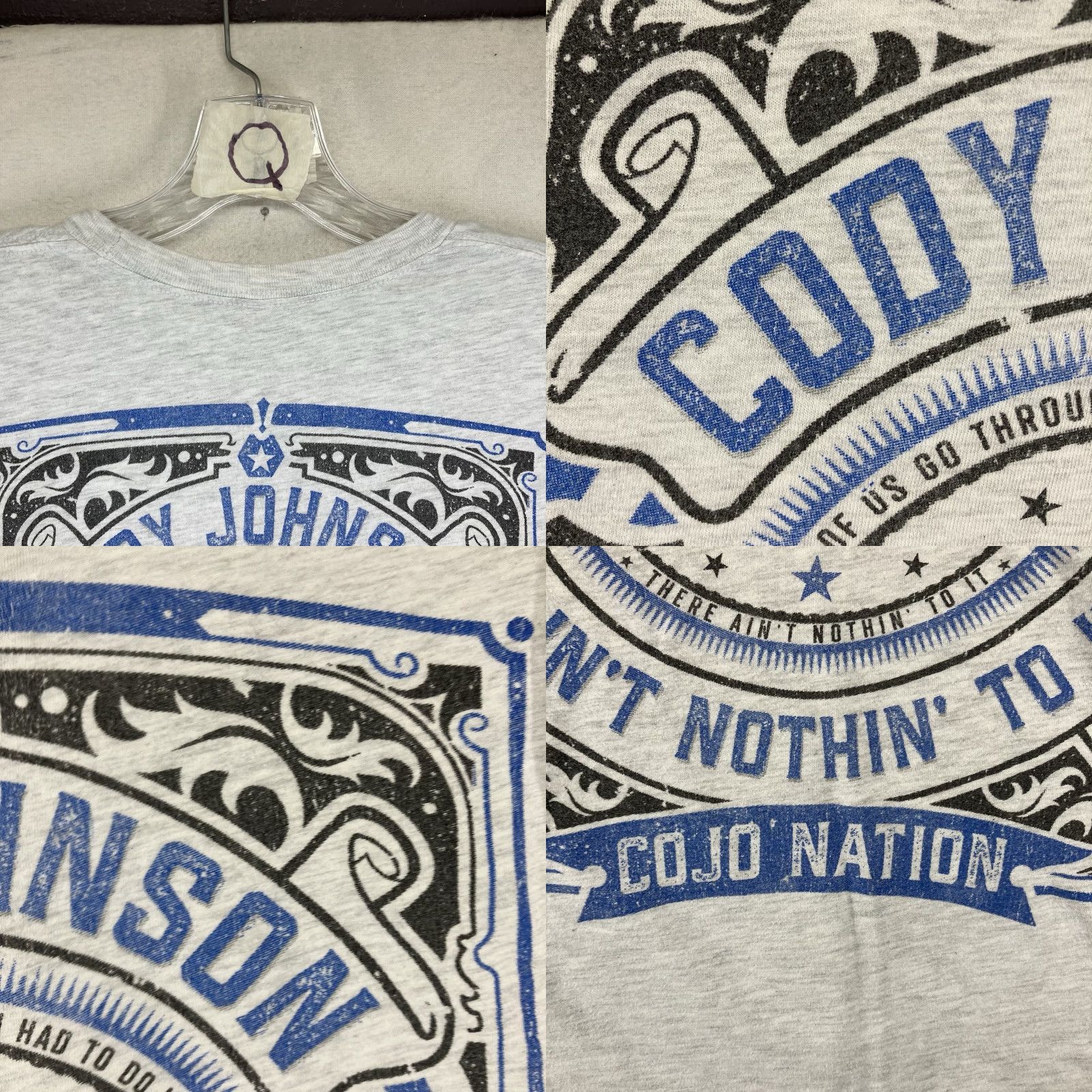 Doublet VINTAGE Cody Johnson Country Music T-Shirt Women Small Gray Graphic Short Sleeve All Seasons Size S / US 4 / IT 40 - 8 Thumbnail