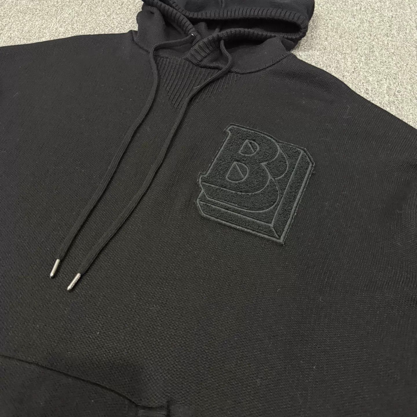 Burberry Burberry Black Hooded Knit Sweater XL 99 New Size US XL / EU 56 / 4 - 3 Thumbnail
