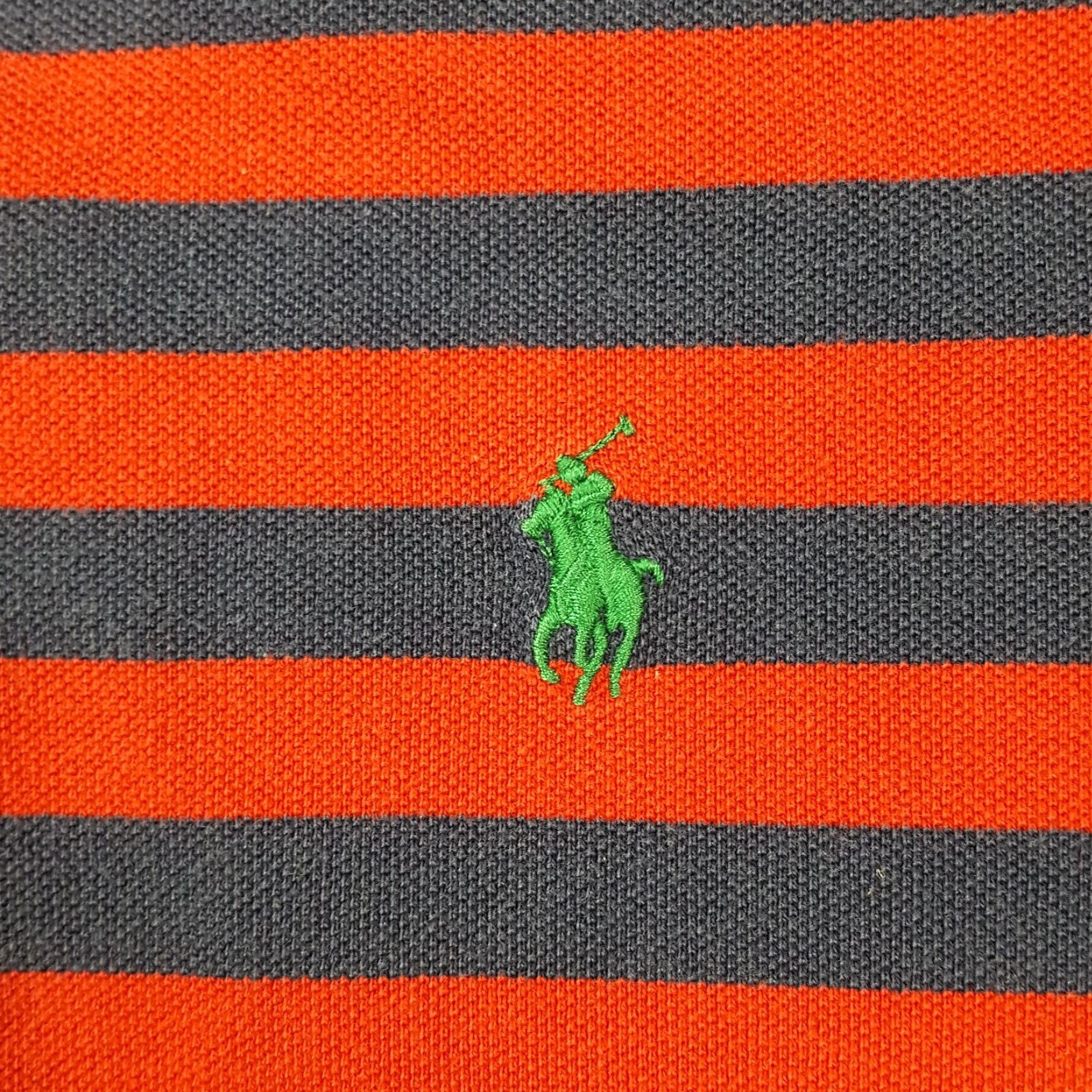 Ralph Lauren VINTAGE Polo Ralph Lauren Mens L Striped Skate Punk Surf Retro Collar Polo Shirt Size US L / EU 52-54 / 3 - 3 Thumbnail