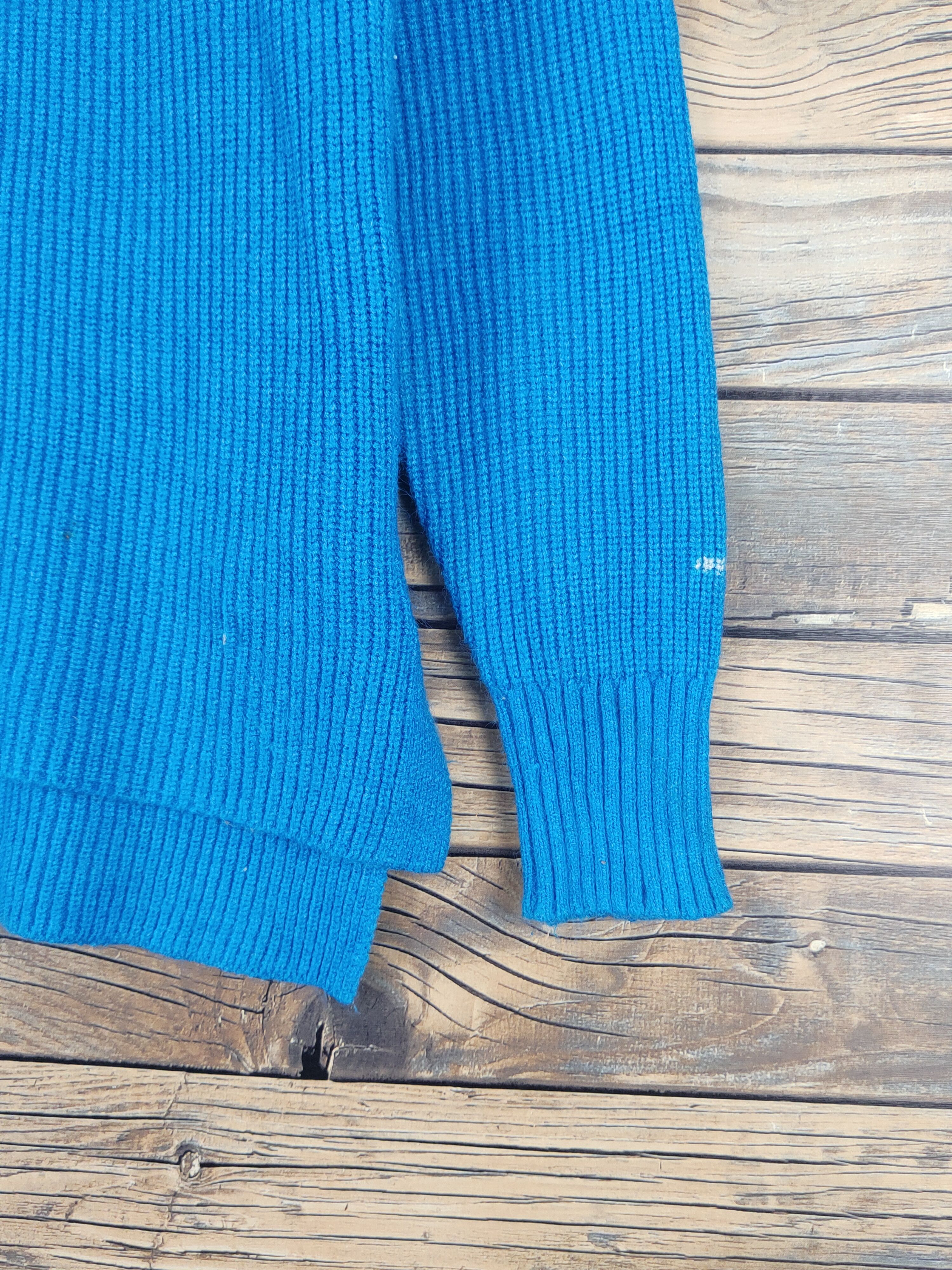 Homespun Knitwear Free's Mart Blue Knitwear Sweatshirts #W1278 Size M / US 6-8 / IT 42-44 - 6 Thumbnail